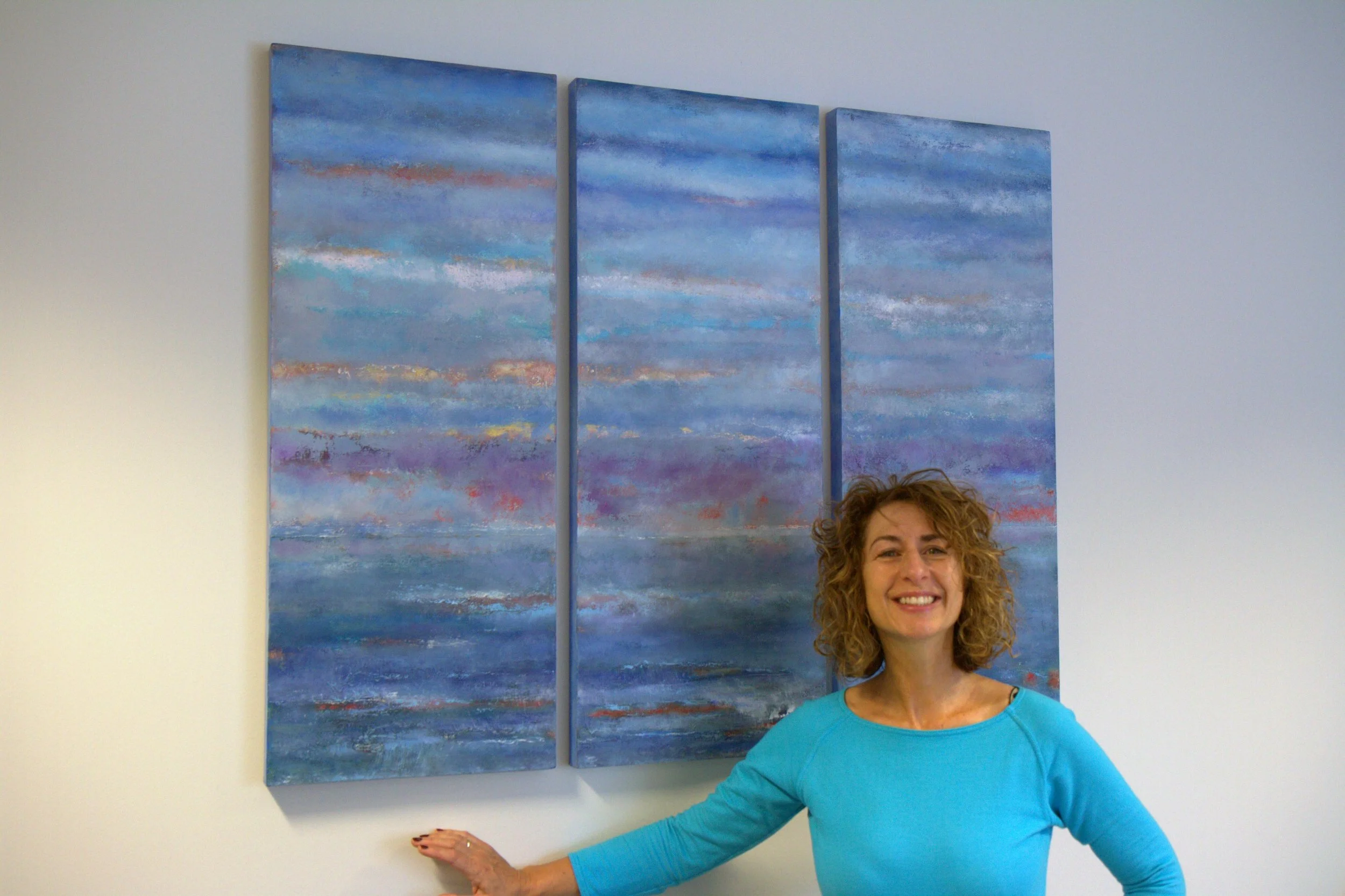 Liz with Rainbow Triptych.jpg