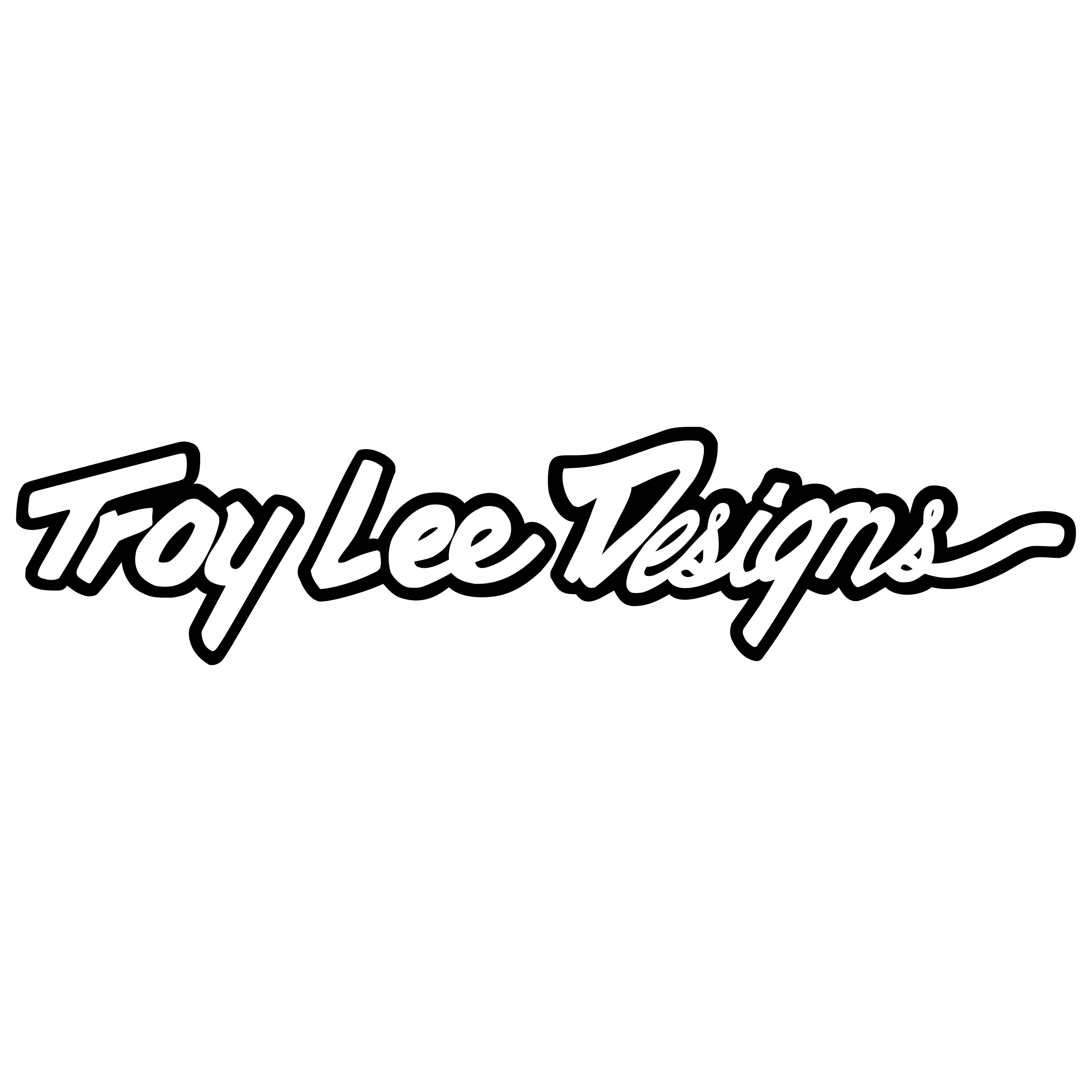 Black background with white cursive text reading "You Lee-ve Threem".