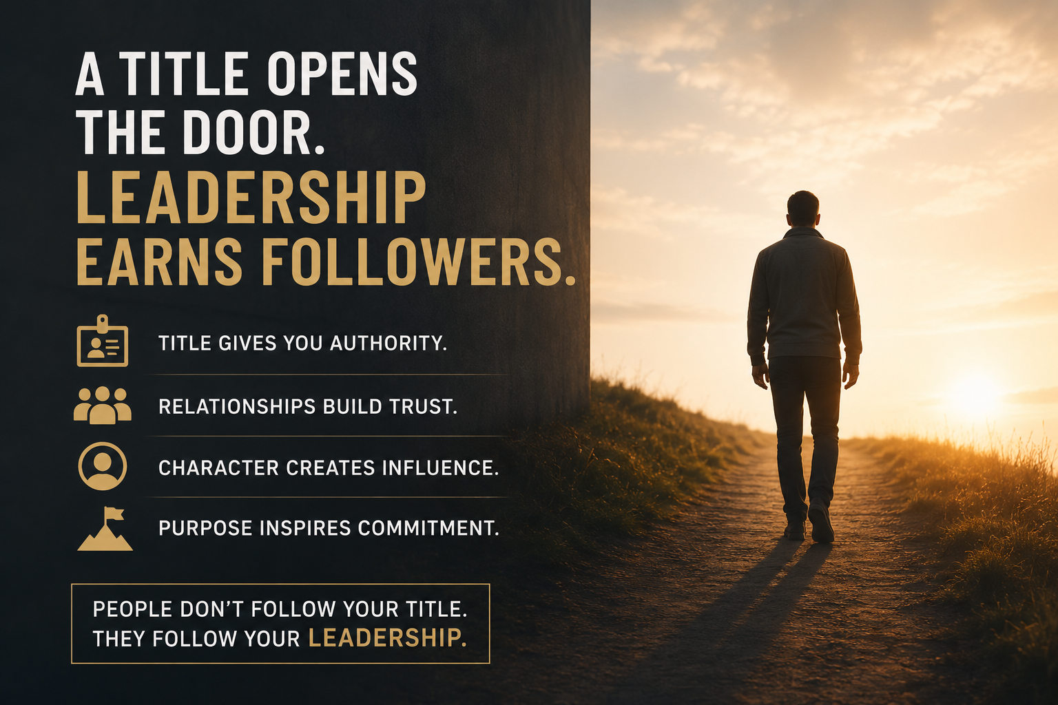 A Title Doesn't Make You a Leader. Followership Does.&nbsp;