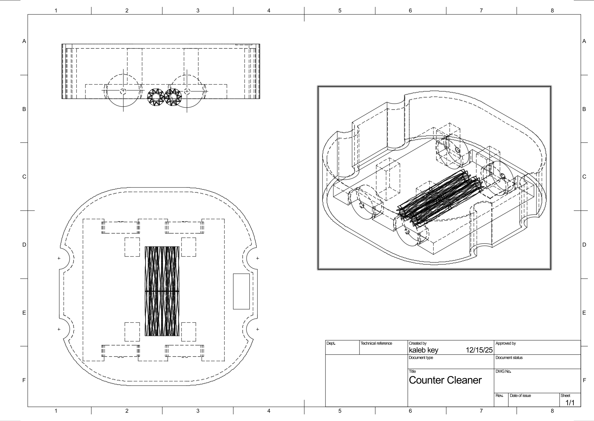 Miniature Countertop Cleaning Robot