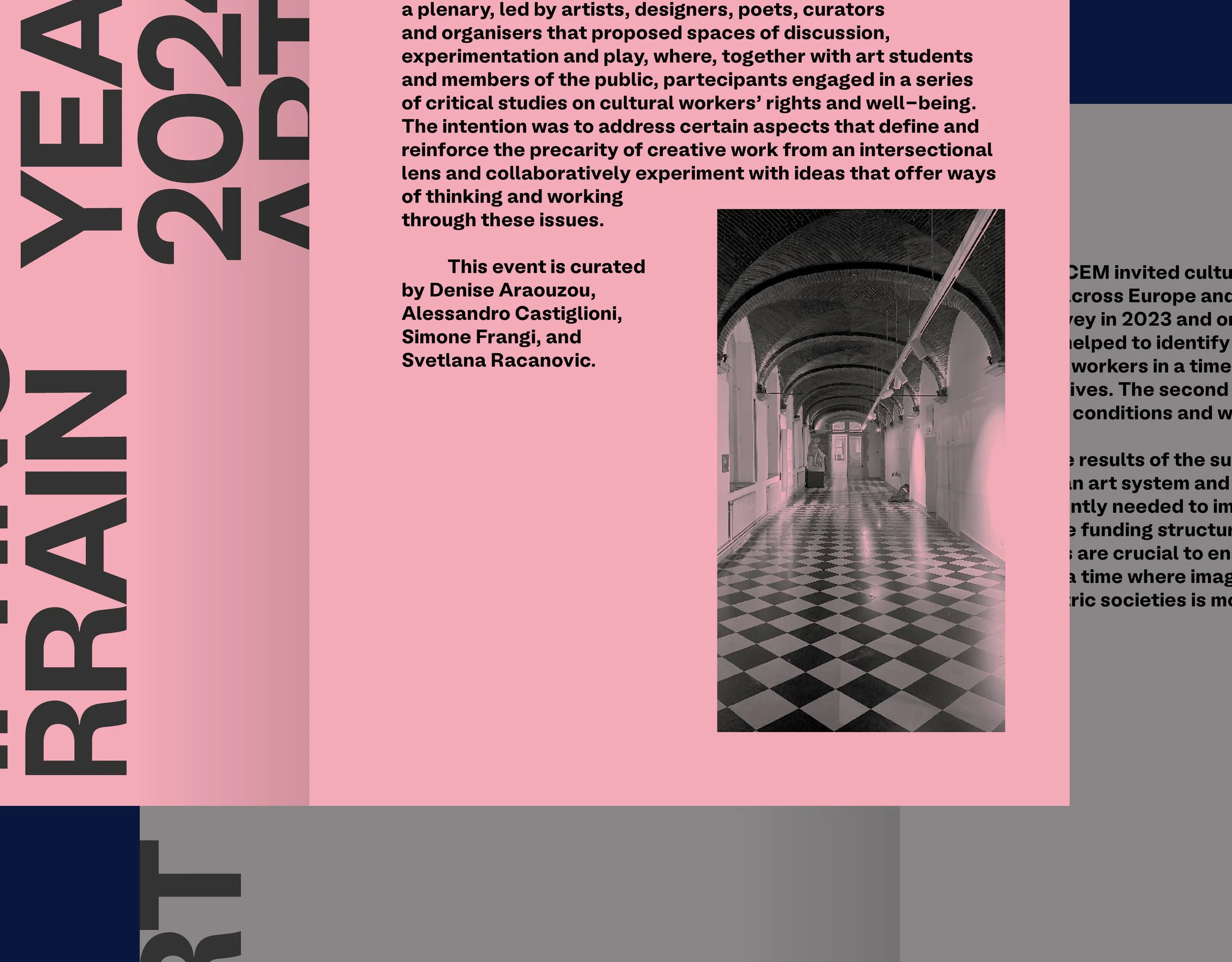 Detail of a spread with text and pictures