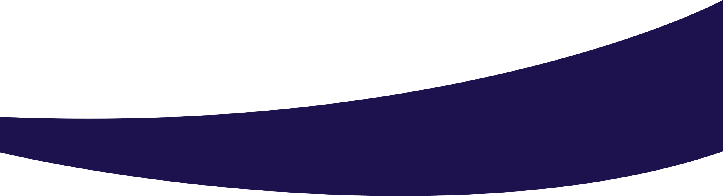 Black background with a curved, dark purple wave across the lower part of the image.