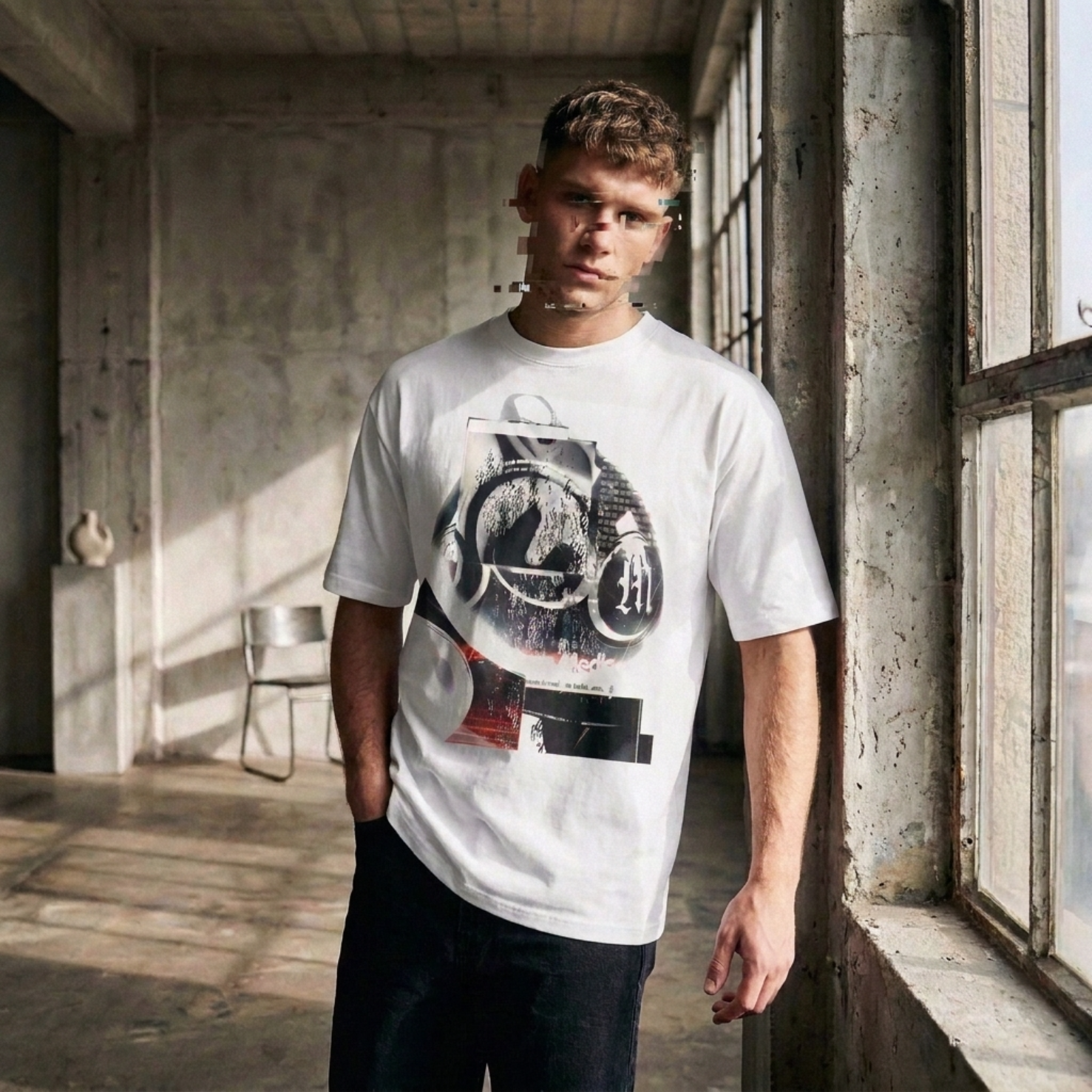 DLM White Boxy Tee