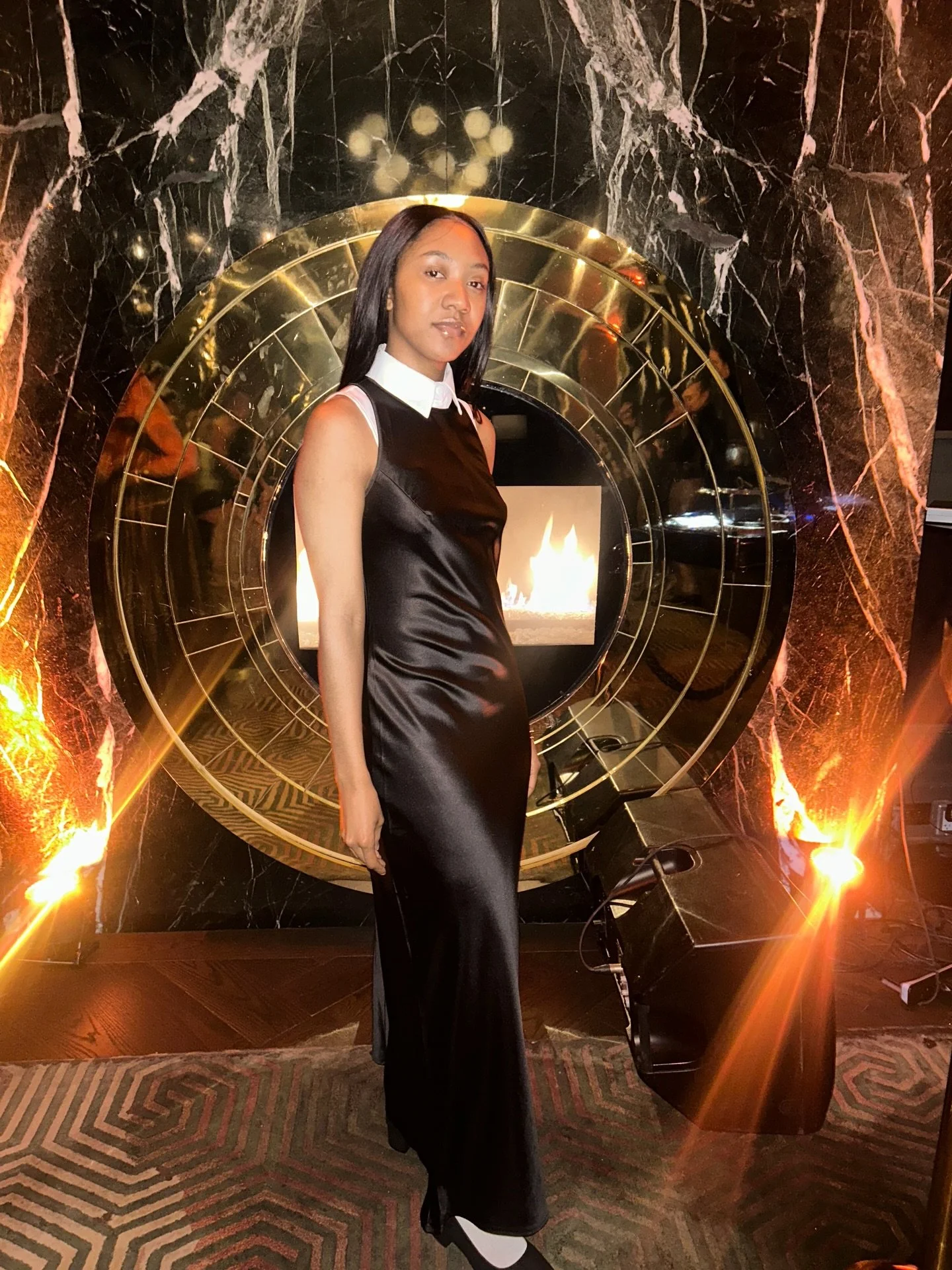 a little wednesday theme on a thursday night 🤭 #fashionx