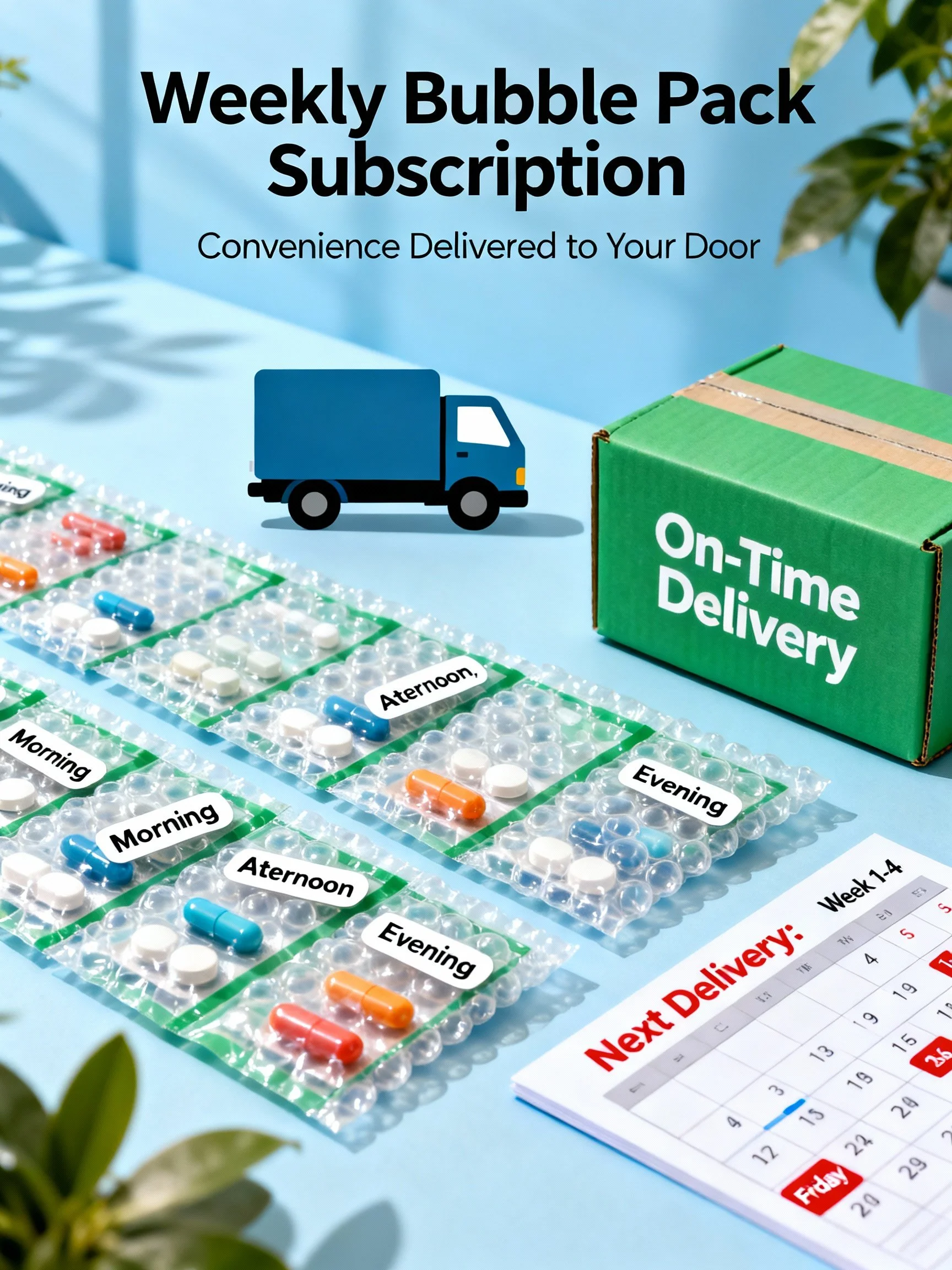 Weekly med-pack (Monthly subscription)