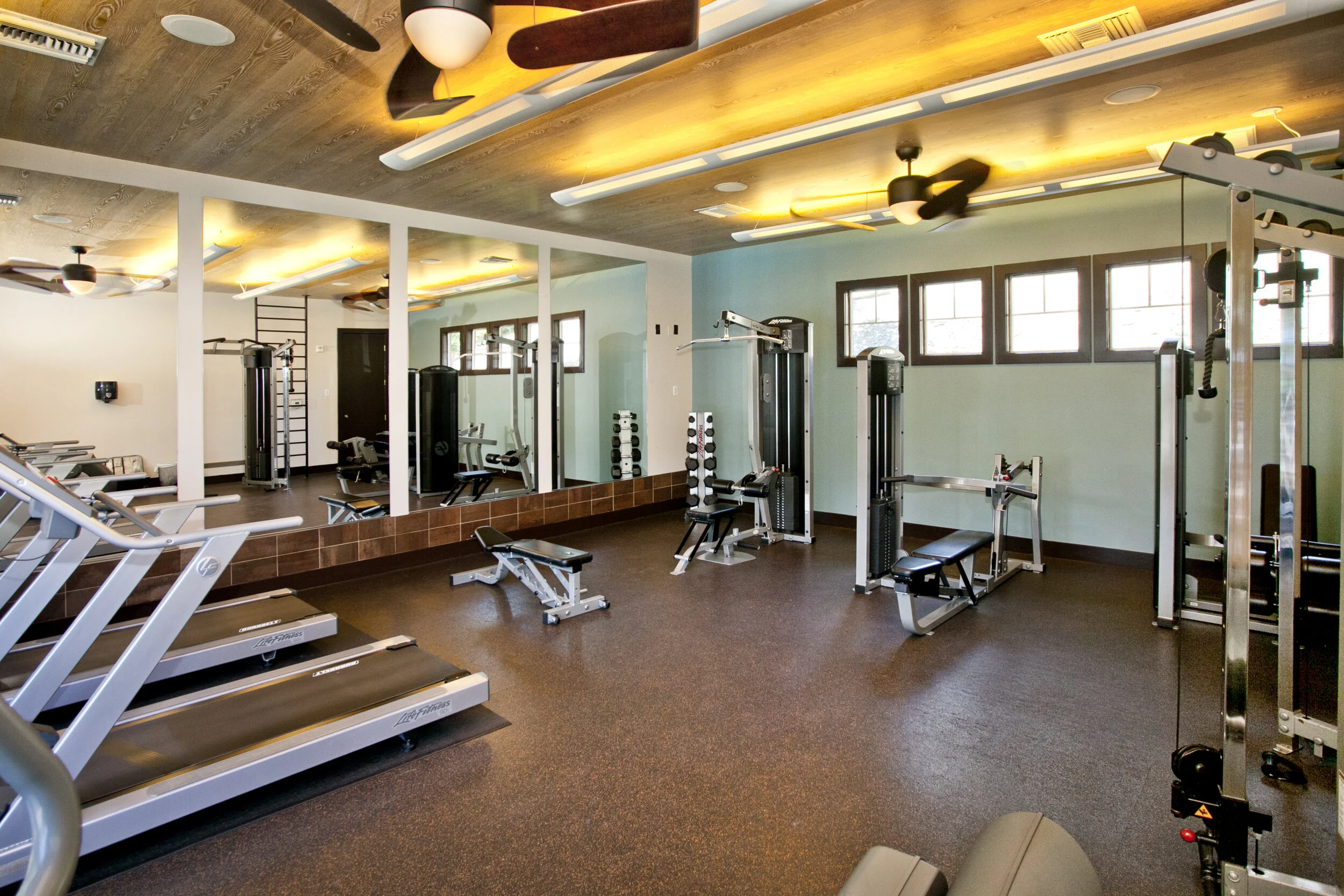 Fitness center at the Overlook at Rancho Belago 