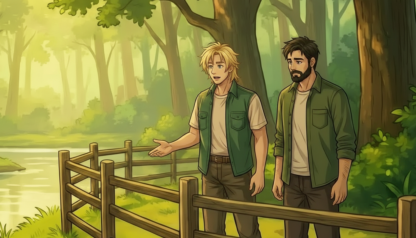 Atomic Critter Graphic Novel | Sunrise Sanctuary Renji and Kagen watching Murder Otter