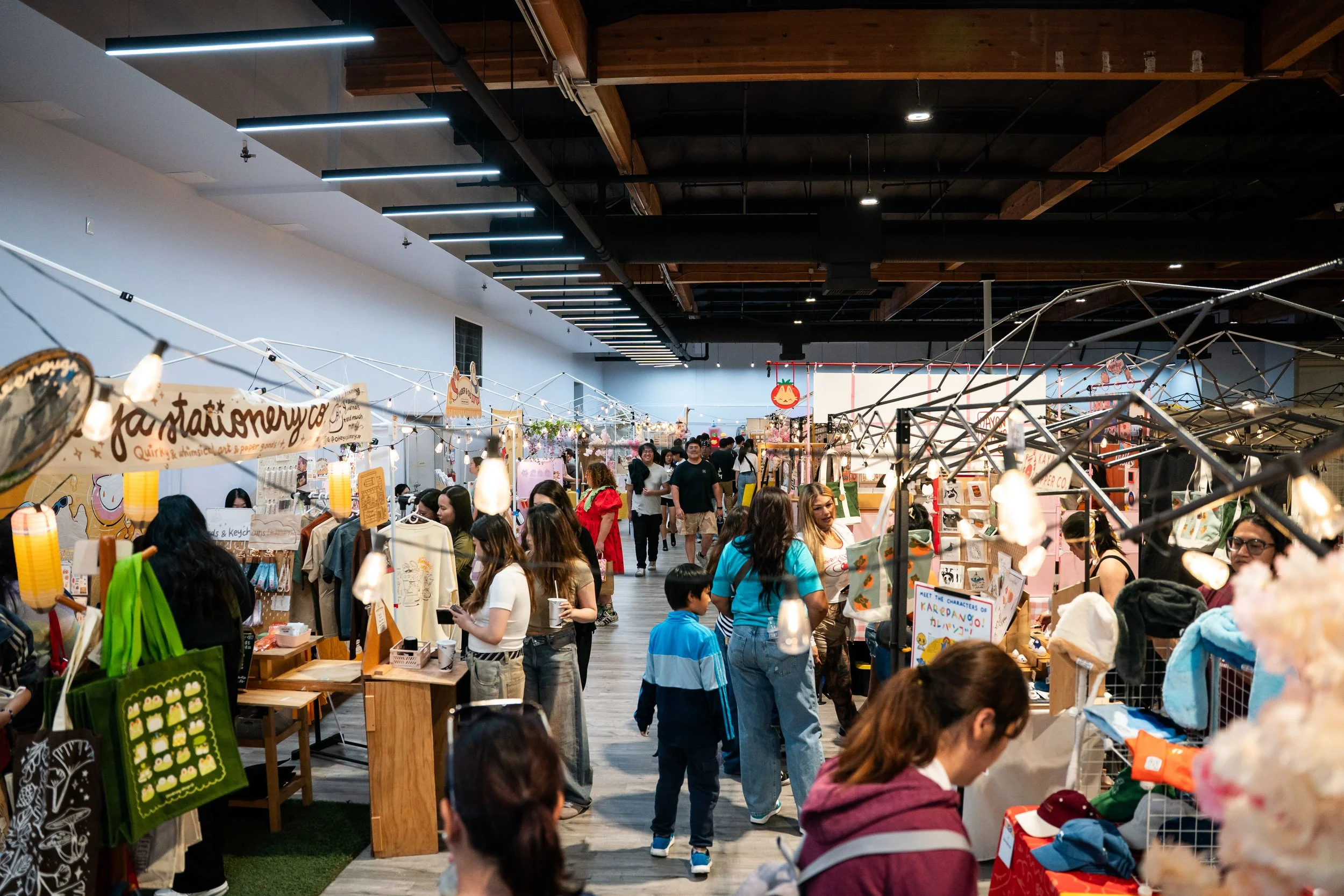 Takumi Alley presents the Midnight Konbini, an artists and makers alley at STC Rowland Legacy at OCLA Natsu Festival in Rowland Heights, CA. 
"The Midnight Kobbini is about a lonely old Konbini (Japanese  Convenience Store) owner named Tomo. He opens