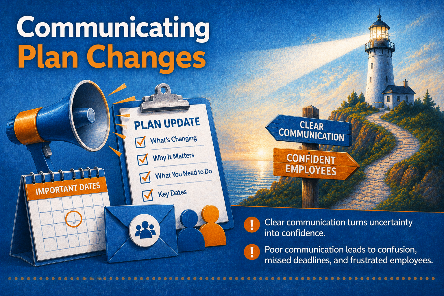 Communicating Plan Changes Without an Uprising