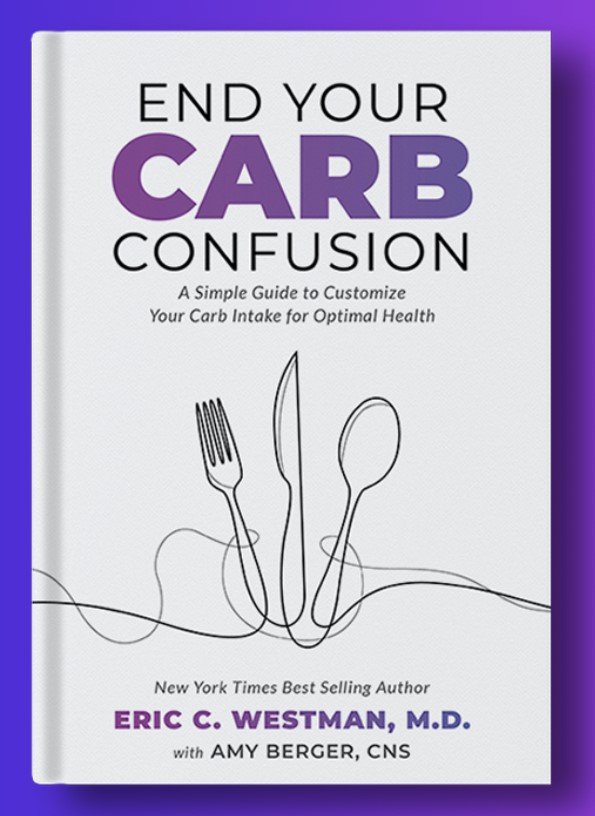 An image of the cover of the book, End Your Carb Confusion
