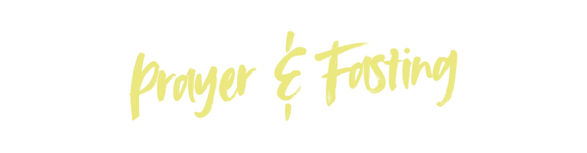 prayer and fasting