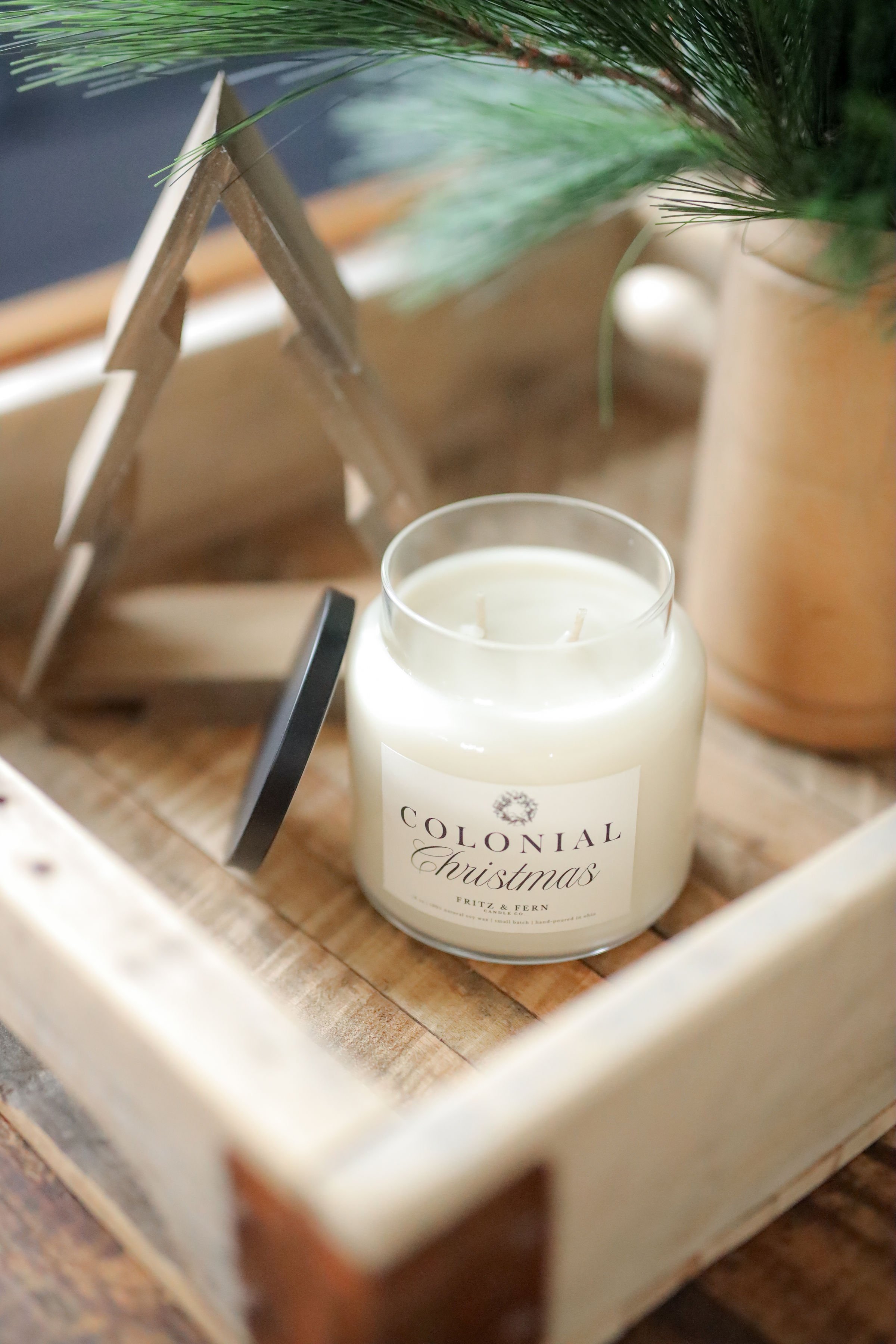 Colonial Christmas Candle