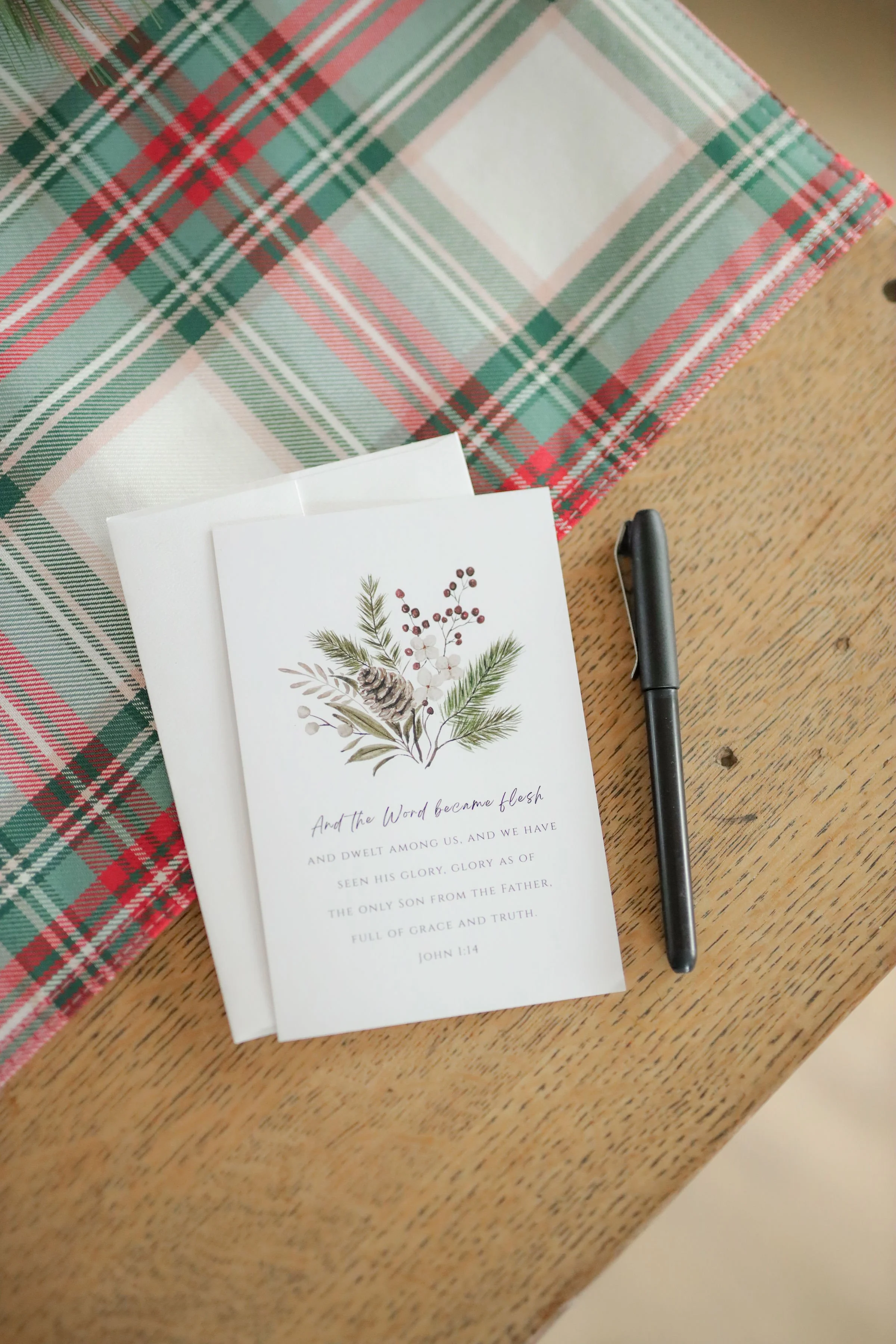 And the Word became flesh postcards