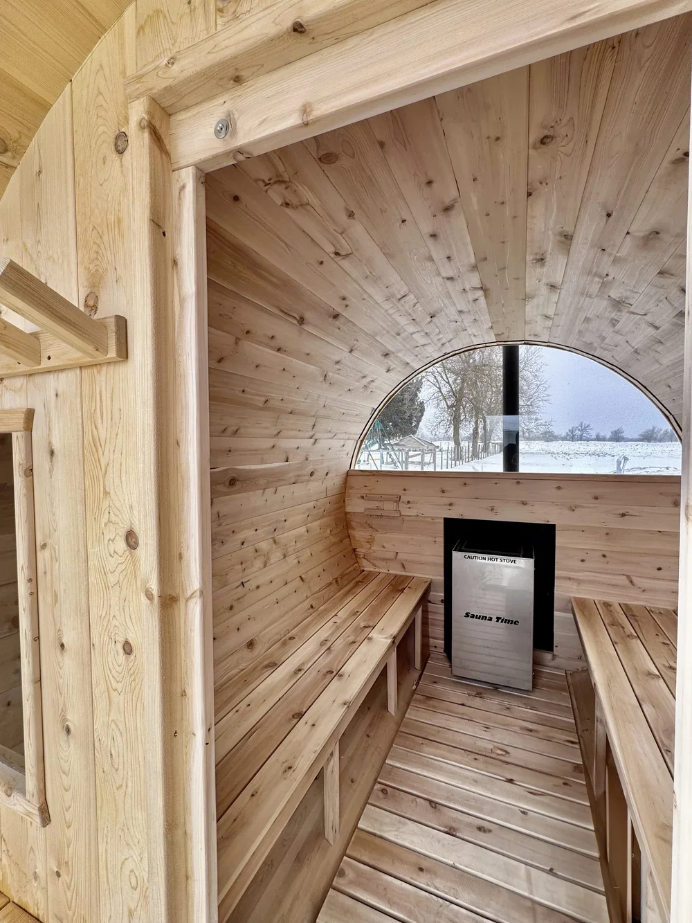 Cedar Sauna interior in Vaughan