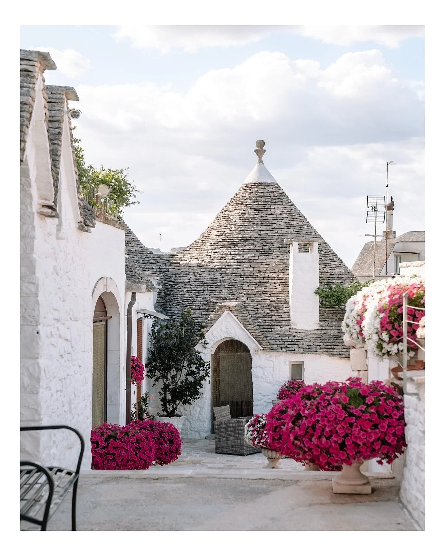 Alberobello - Italy

Located in southeastern Italy, in the Puglia region, this UNESCO World Heritage site is one of the most fairytale-like towns I have ever visited. These whitewashed stone buildings are called trulli. Interestingly, the trulli were