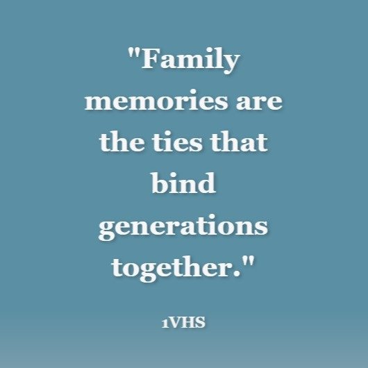#1VHS #FamilyStories #FamilyHistory #PreservingMemories #GenerationalWisdom #ElderStories #FamilyLegacy #StorytellingMatters #OralHistory #MemoryKeeping #FamilyHeirlooms #IntergenerationalConnection #LifeStories #FamilyTraditions #WisdomKeepers #Lega