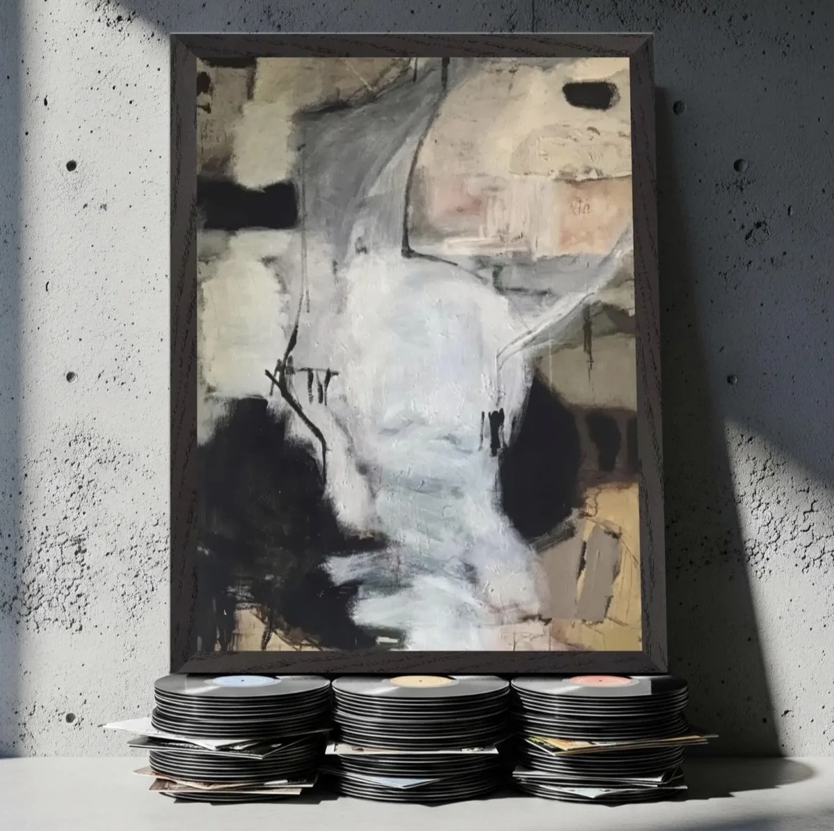 Abstract black and white painting. Ninth Street Women influence. 1950's a abstract expressionism. Joan Mitchell.Jenn Thompson, MFA Colorado State University - BFA University of Colorado at Denver - Fort Collins - Amy Metier. Dave Yust. Fort Collins