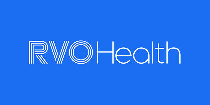 RVH Health logo on a blue background.