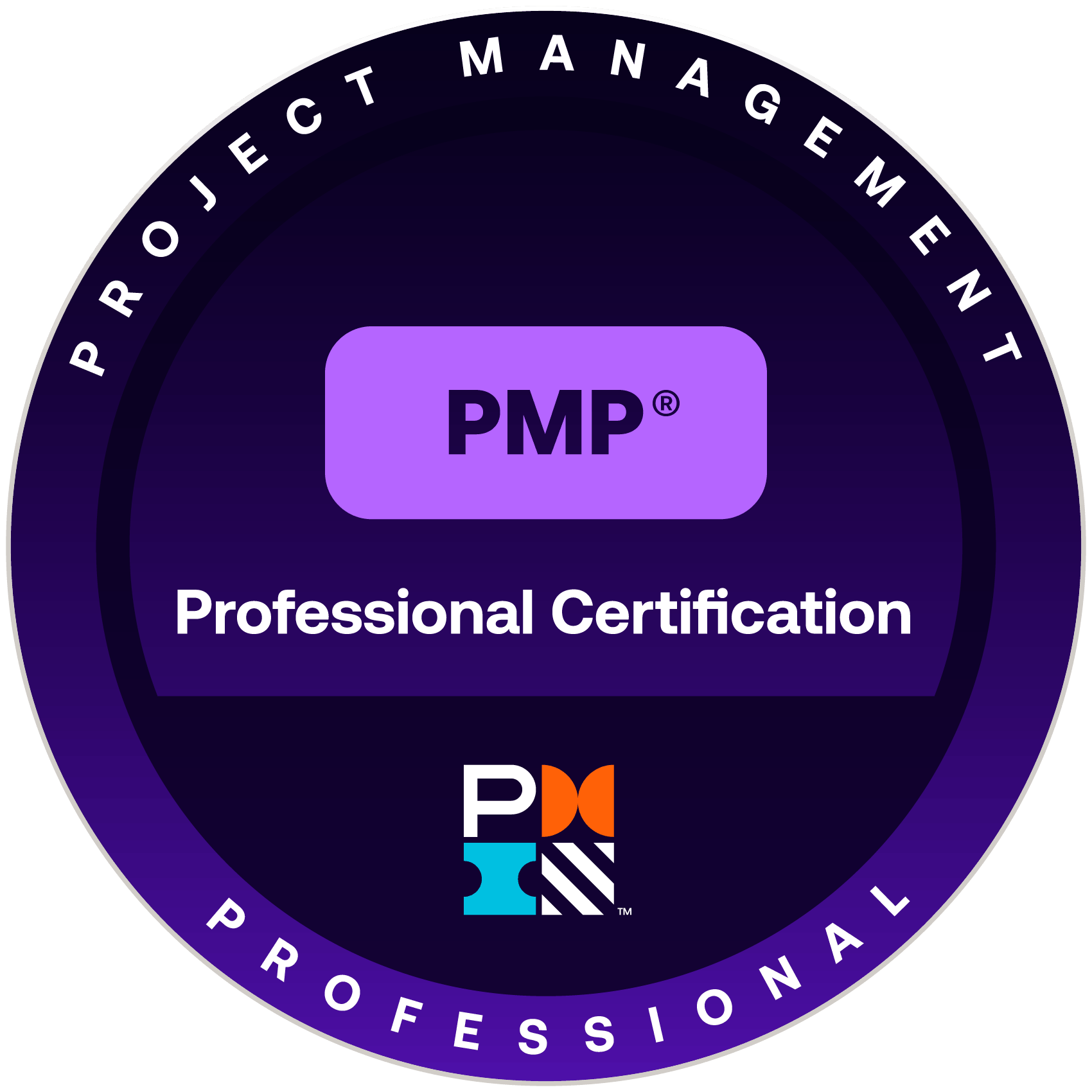 PMP professional certification badge