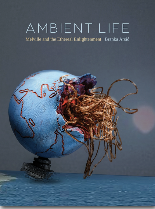 Book cover titled "Ambient Life" depicting a damaged globe with copper wiring and electronic components, symbolizing environmental and technological themes.
