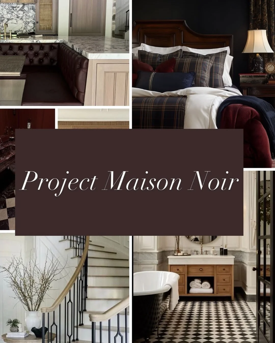 Maison Noir &mdash; a little glimpse into what&rsquo;s ahead.🤎✨

Rich in character, full of warmth, and balanced with bold, intentional moments&hellip; this one quickly became a favorite for our team to design.

It all started with a clear direction