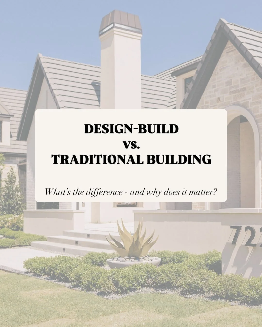 Building a custom home is a huge undertaking and the process behind it matters more than most people realize. ✨🏡

Design-build and traditional building can create very different experiences for homeowners, especially when it comes to communication, 