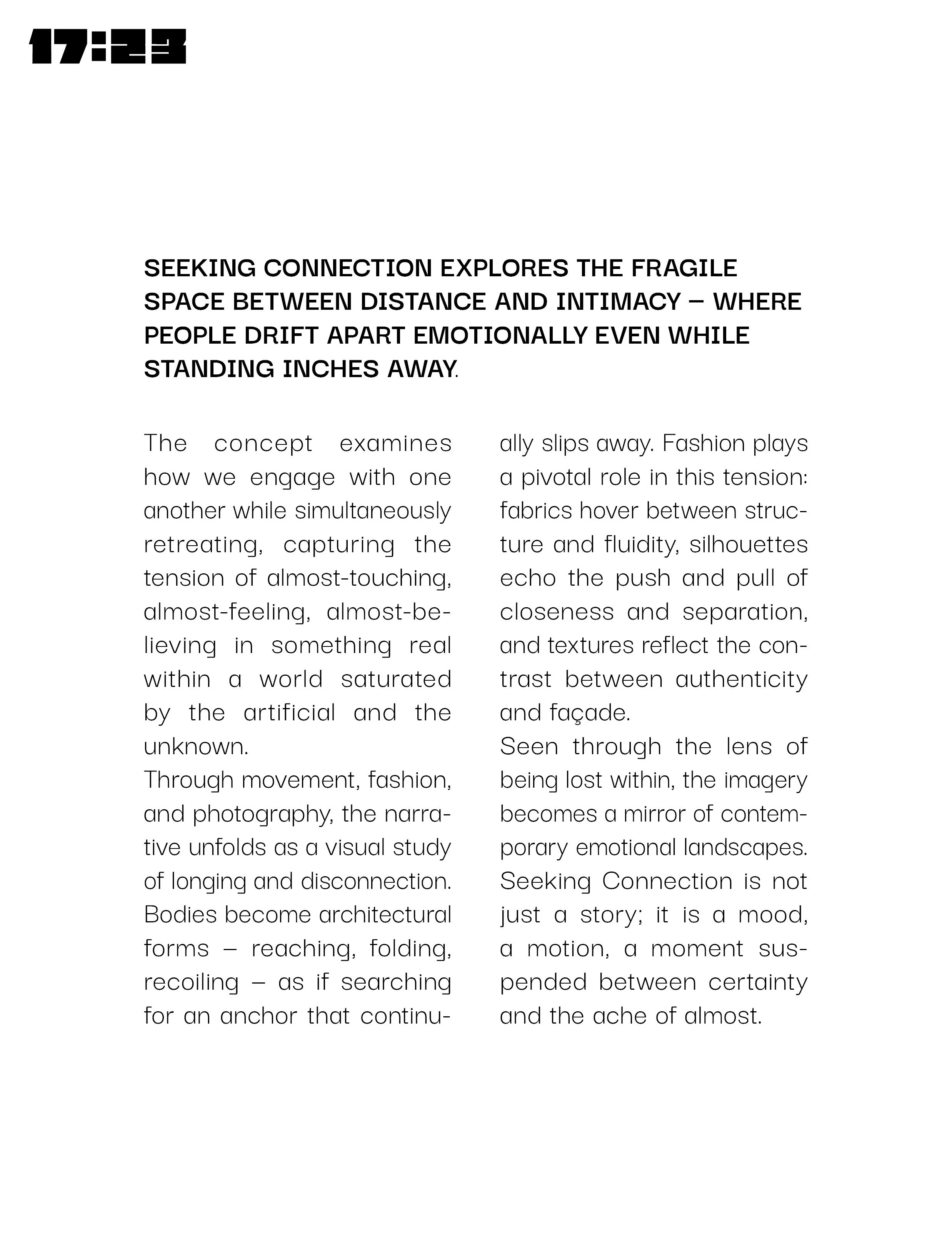 Seeking Connection description