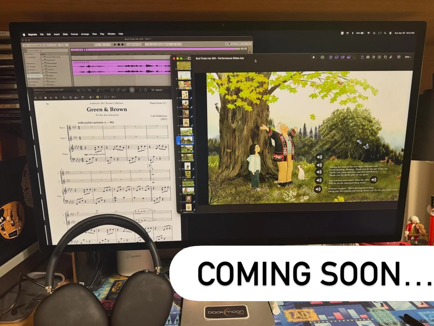 How do you turn a children&rsquo;s book into a concert experience? 🌿🎶

Black Moon Trio is exploring just that! Another entry into our Once Upon a Score series, we&rsquo;re bringing Bud Finds Her Gift by @robinwallkimmerer and illustrated by @naokos