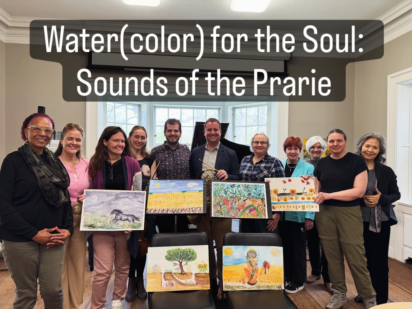This morning was the powerful conclusion of Water(color) for the Soul: Sounds of the Prairie at @brushwoodcenter 💛

Veteran participants shared their original graphic scores alongside support from Black Moon and collaborators @sparkitivity and @brus