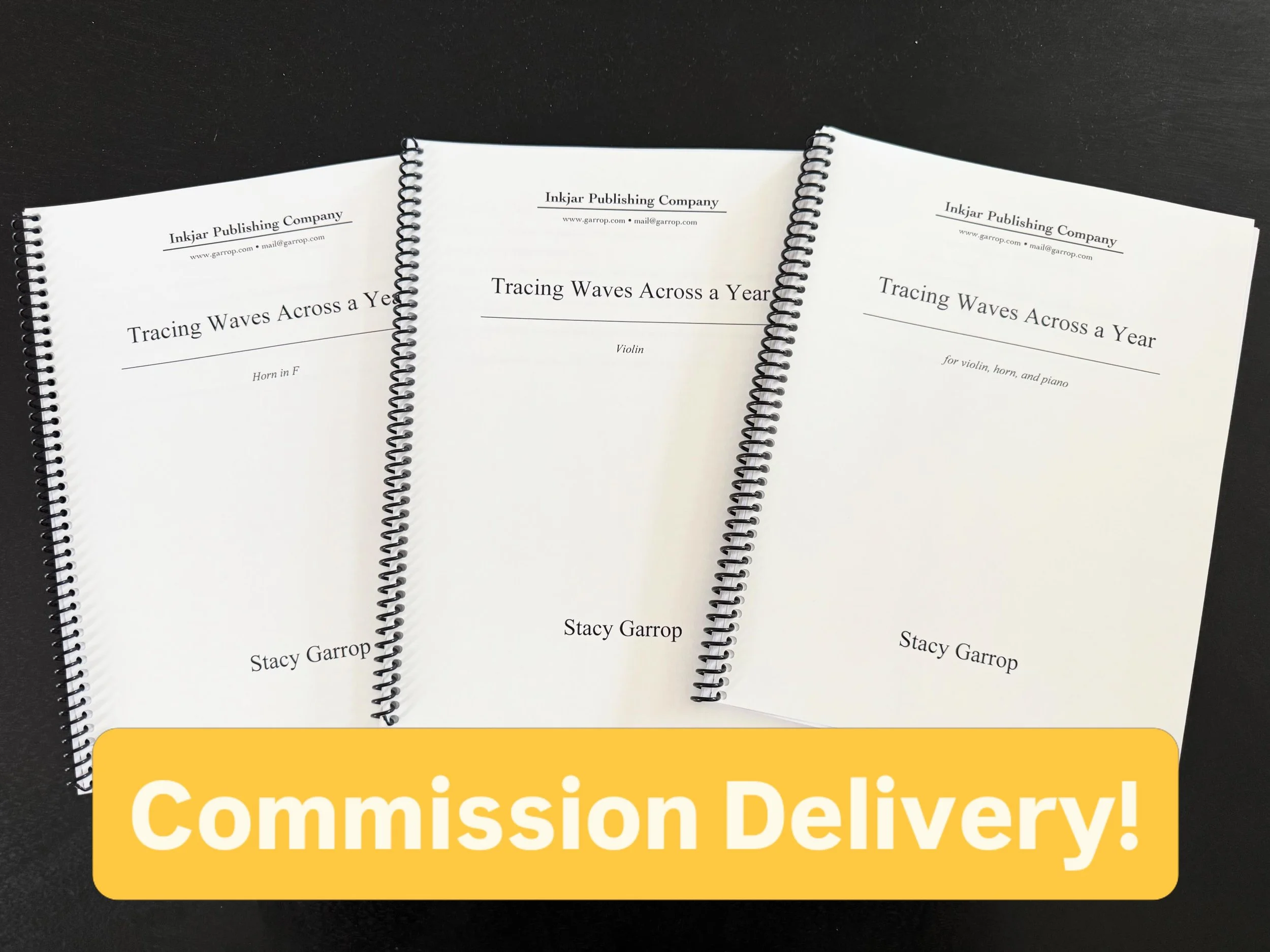 This weekend, we received the completed score of our new commissioned work, Tracing Waves Across A Year by @stacygarrop, and we couldn&rsquo;t be more excited to begin bringing it to life.

It&rsquo;s always a special moment when a new piece arrives 