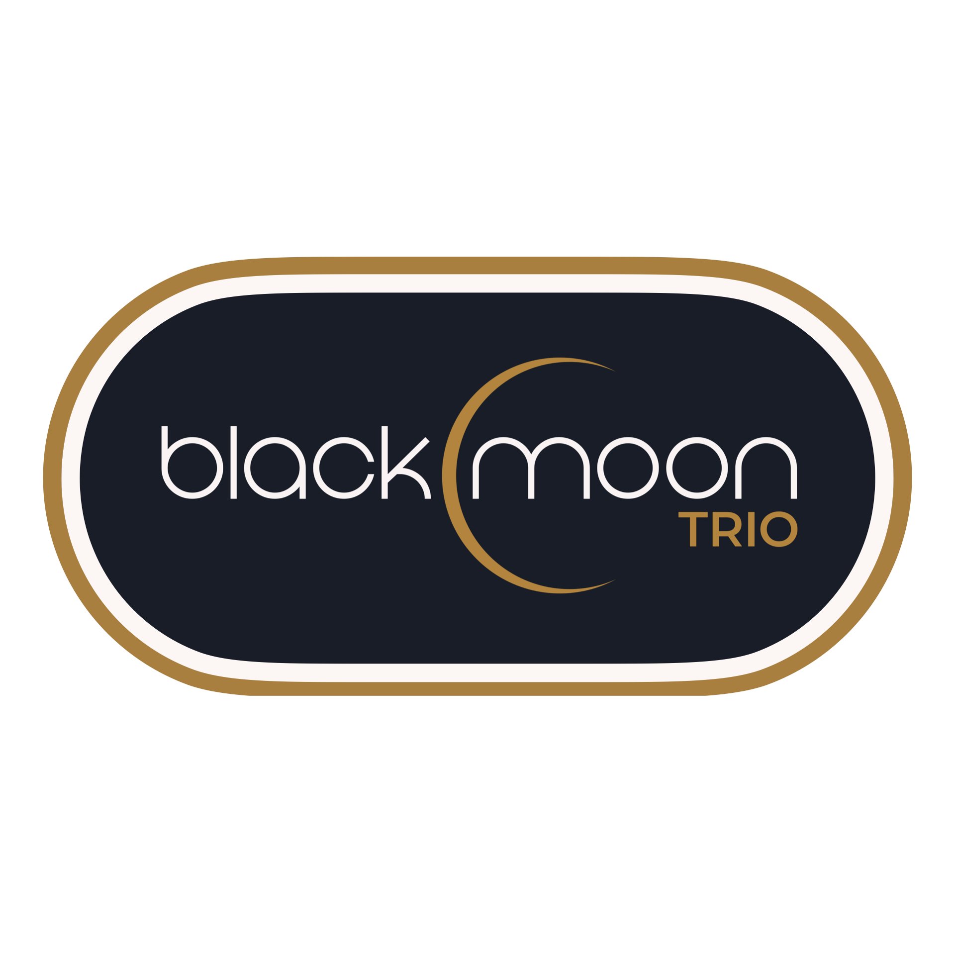 Black Moon Trio Logo Keychain
