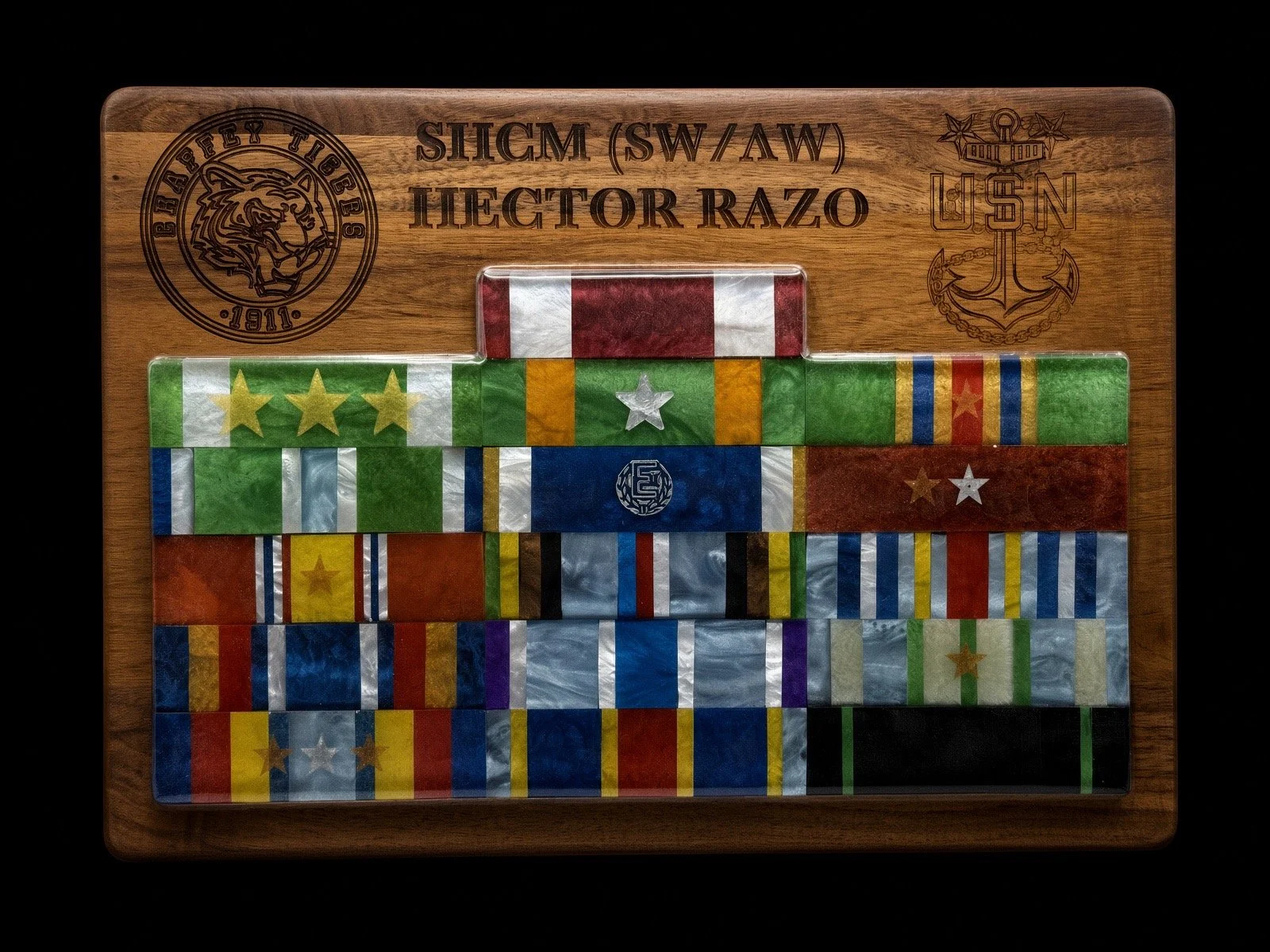 Military Ribbons with Custom Display