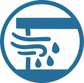 wind driven rain, infiltration, wetting, transit, fountain, spray, mist