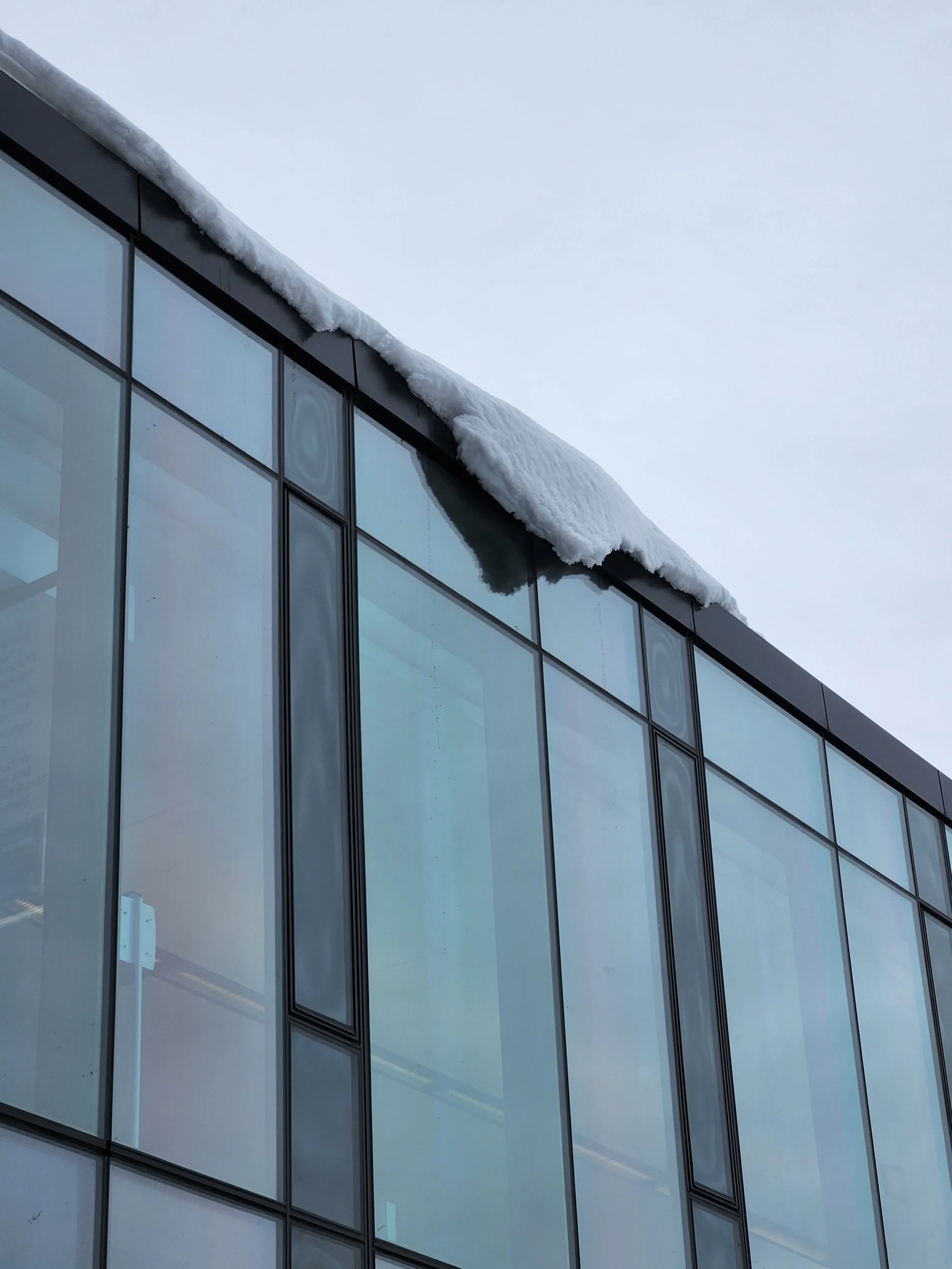 snow, falling, FIS, sliding, hazard, icicles, melt, water, drainage