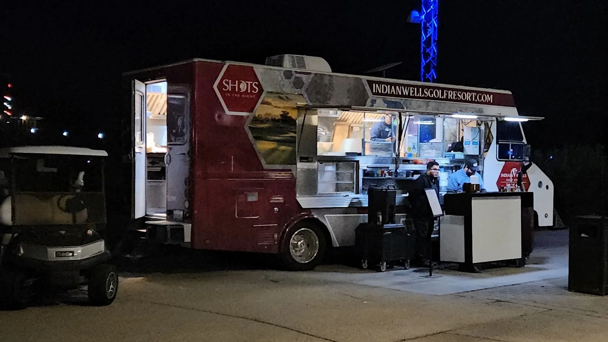 Food Truck at Shots in the Night, Indian Wells Golf Resort