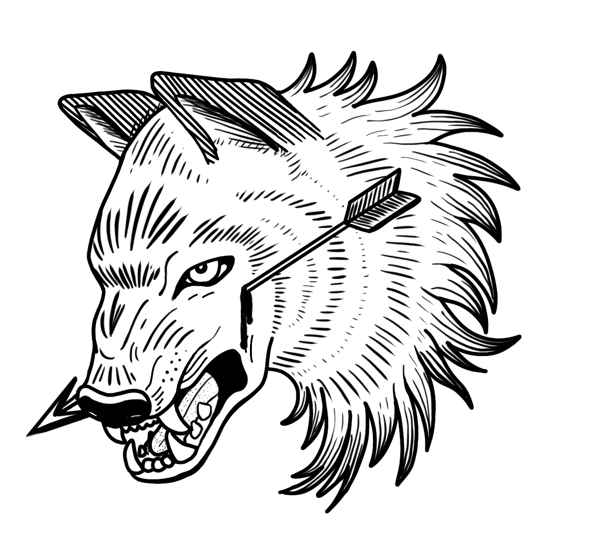 Wolf With Arrow.png