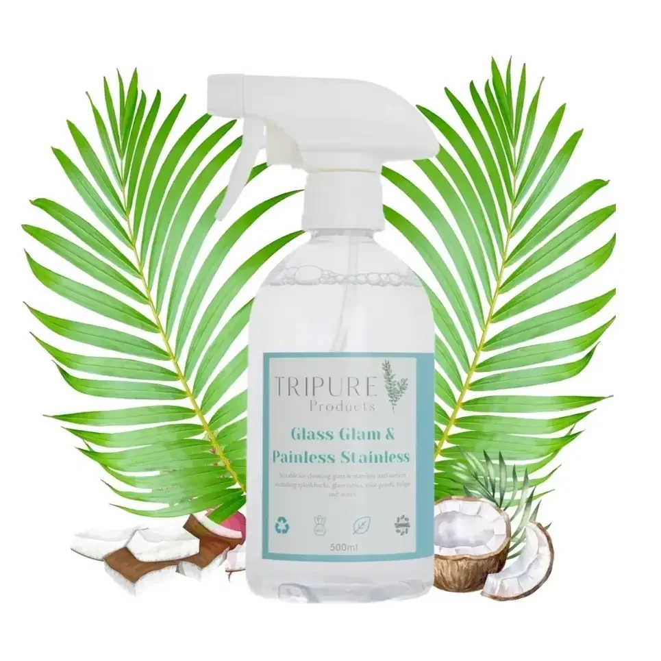 TRIPURE | Glass Glam and Painless Stainless Cleaner