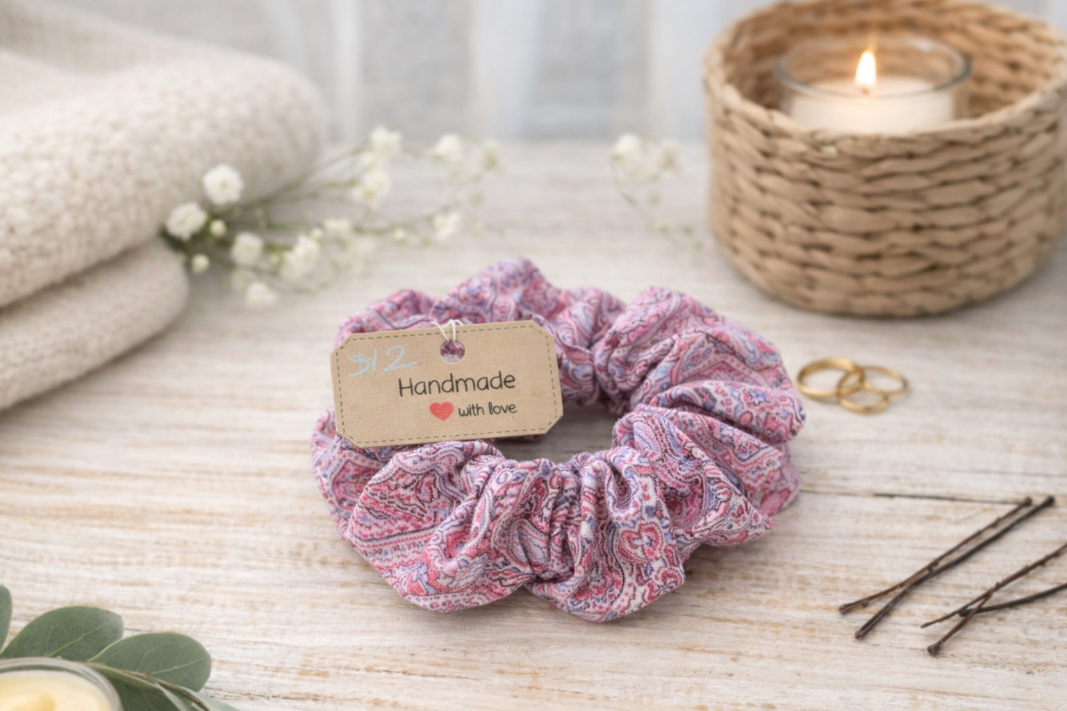 Handmade Hair Scrunchies (Ladies)