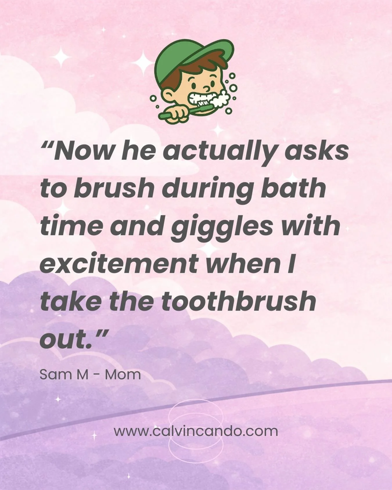 Thanks to Sam for sharing how &ldquo;The Toothbrush Song&rdquo; got their boy brushing again! 

&ldquo;Brushing our son&rsquo;s teeth went from easy to a nightly battle within a couple of months. Nothing worked; songs, jokes, even gentle restraint. U