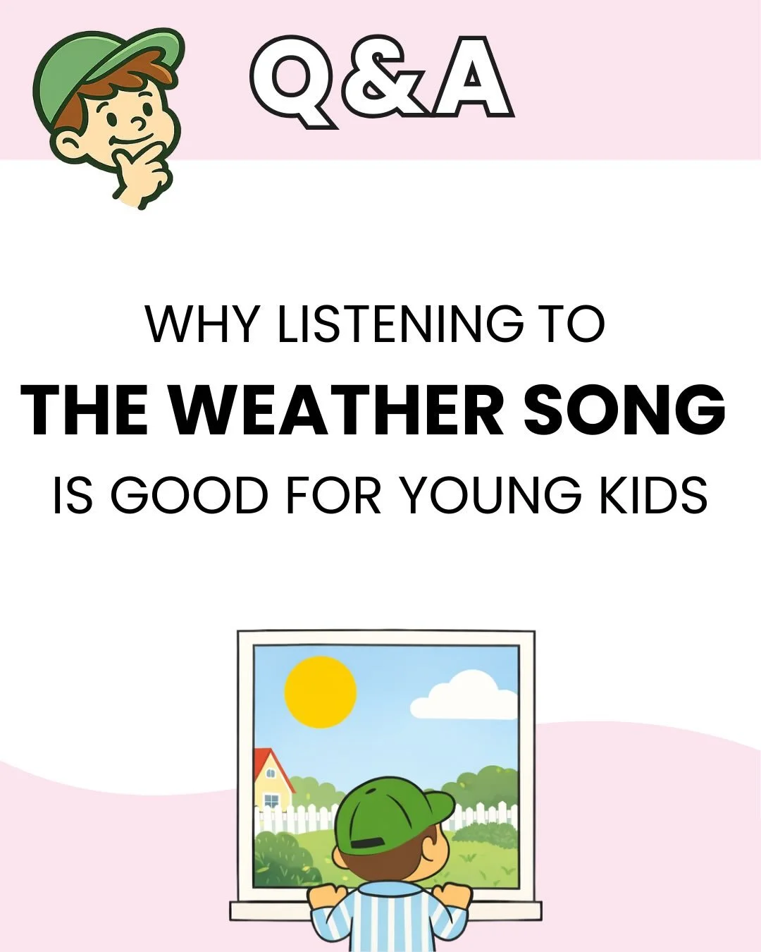 Music is an incredible way of teaching kids without them even knowing it. 

Simply asking them &ldquo;what&rsquo;s the weather like today?&rdquo; can be the start to a conversation connecting language, imagery and sound all together. 

Add to that be