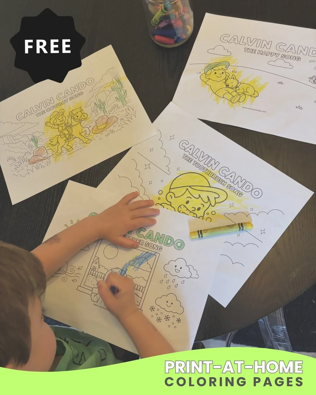 Parents&hellip; to help with our ongoing battle against screens, you can now get FREE print-at-home Calvin Cando coloring pages 🎨🖍️

Head to the brand new store to download coloring pages inspired by your kids&rsquo; favorite Calvin songs - includi