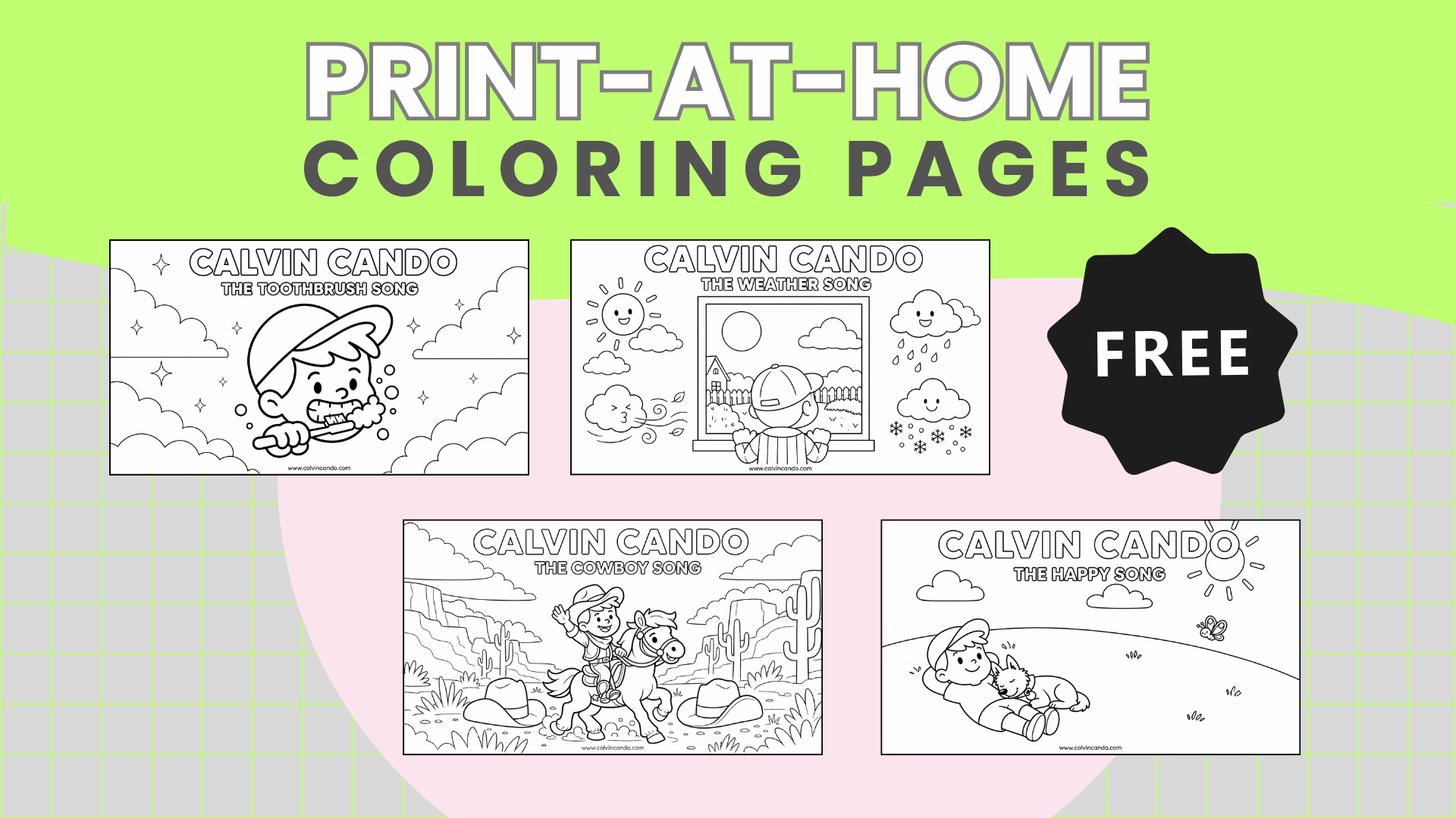Print-at-Home Coloring Pages