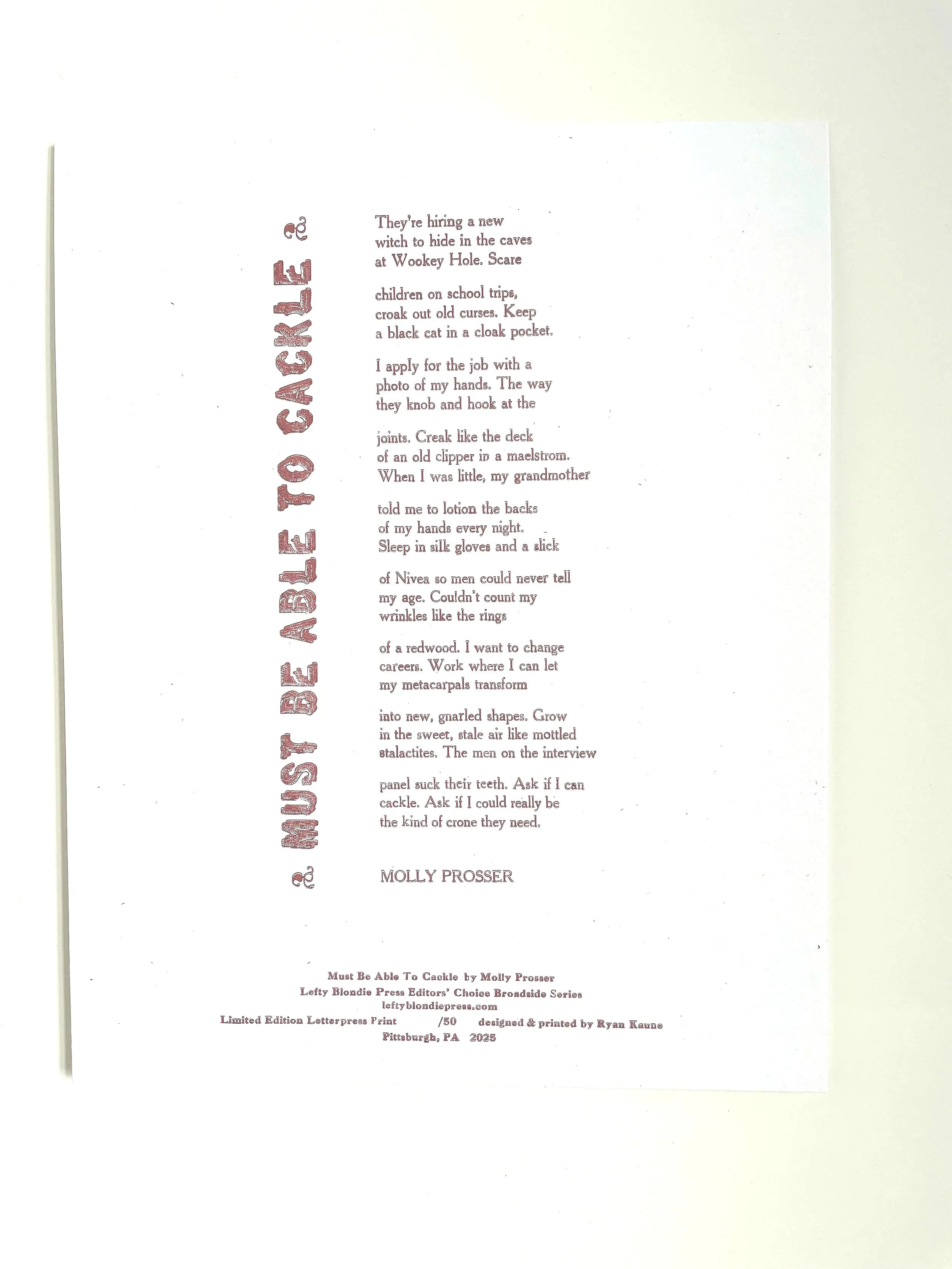 Must Be Able To Cackle