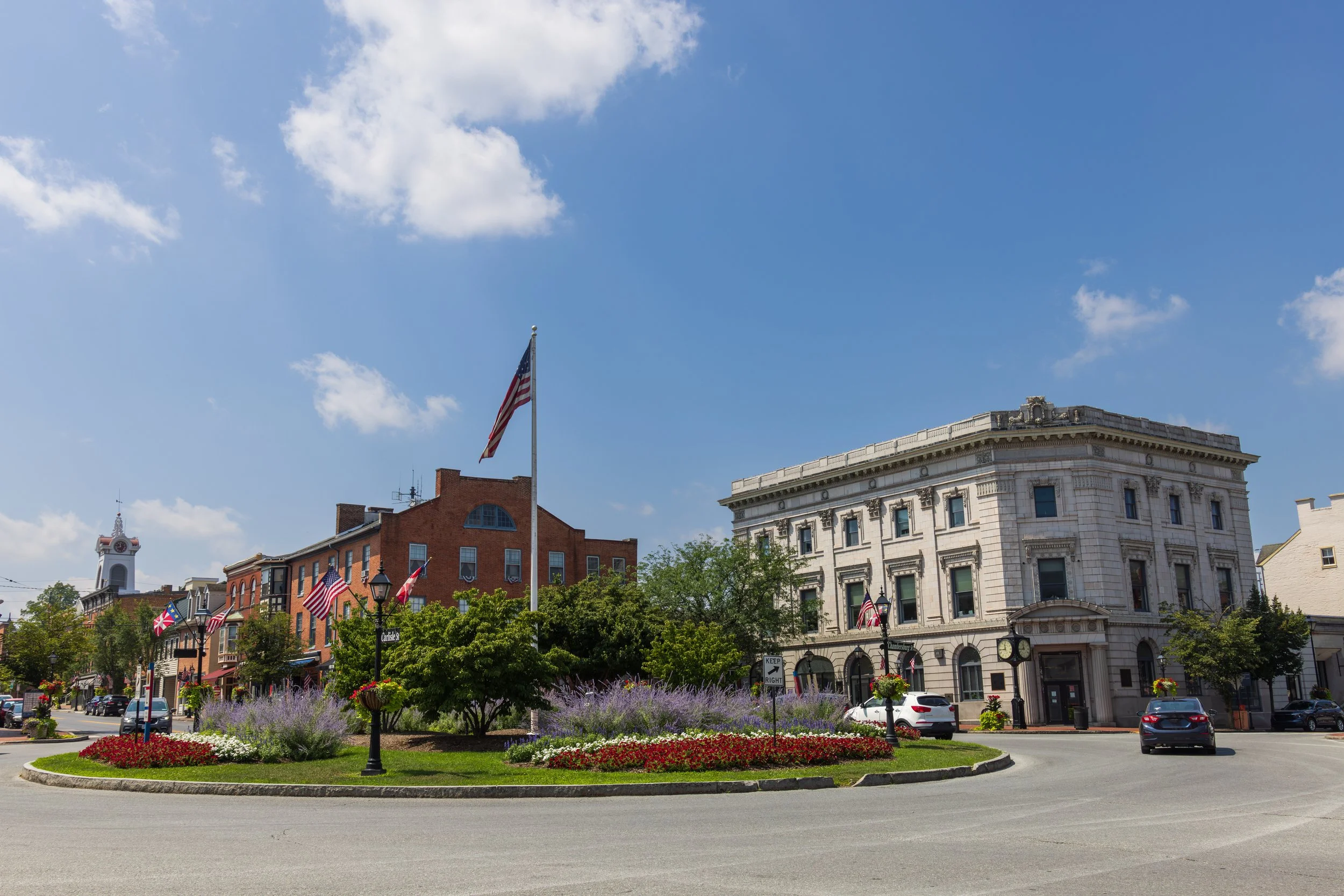 Small borough main street in the eight-county footprint served by the new open access fiber network