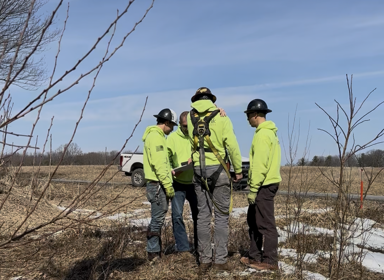 Infrastructure field leadership overseeing consistent execution during active fiber installation