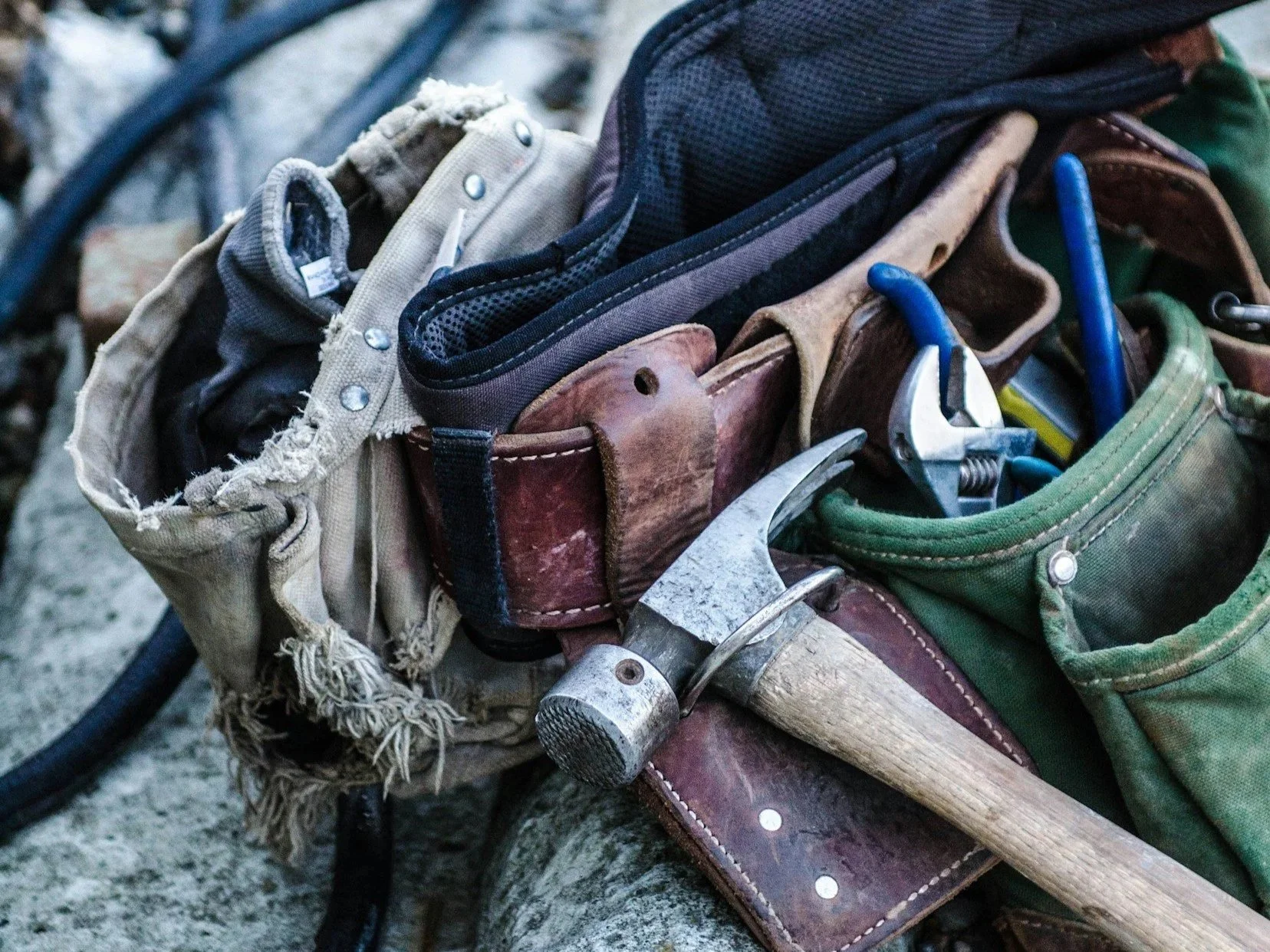 Organized above-ground infrastructure job site demonstrating structured execution and crew alignment