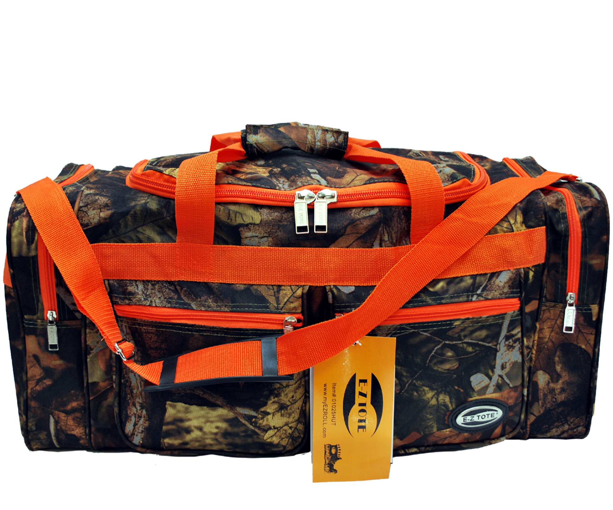 25"  Tree  Camo Hunting Bag with Orange Trim