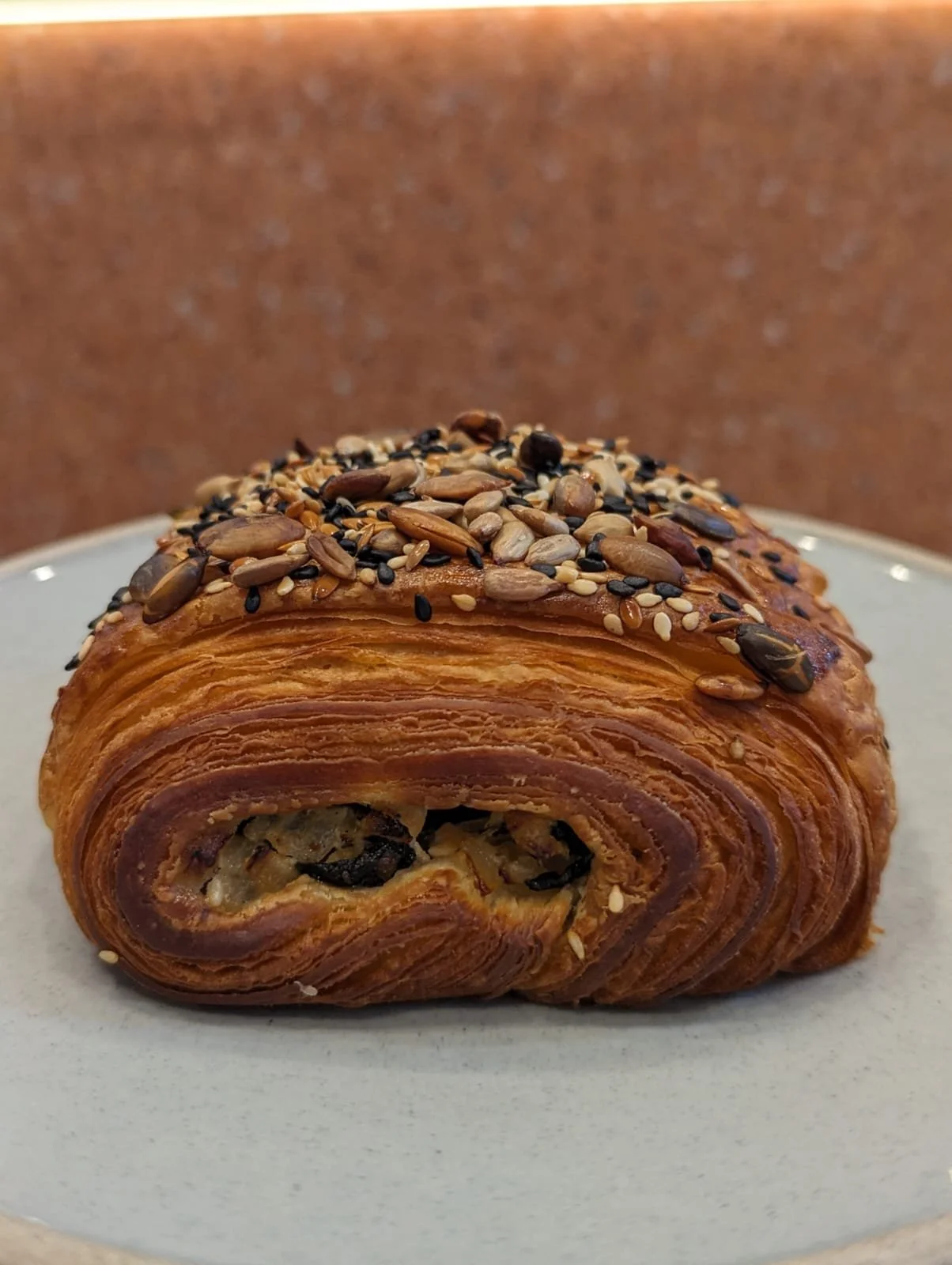 Spinach and feta croissant