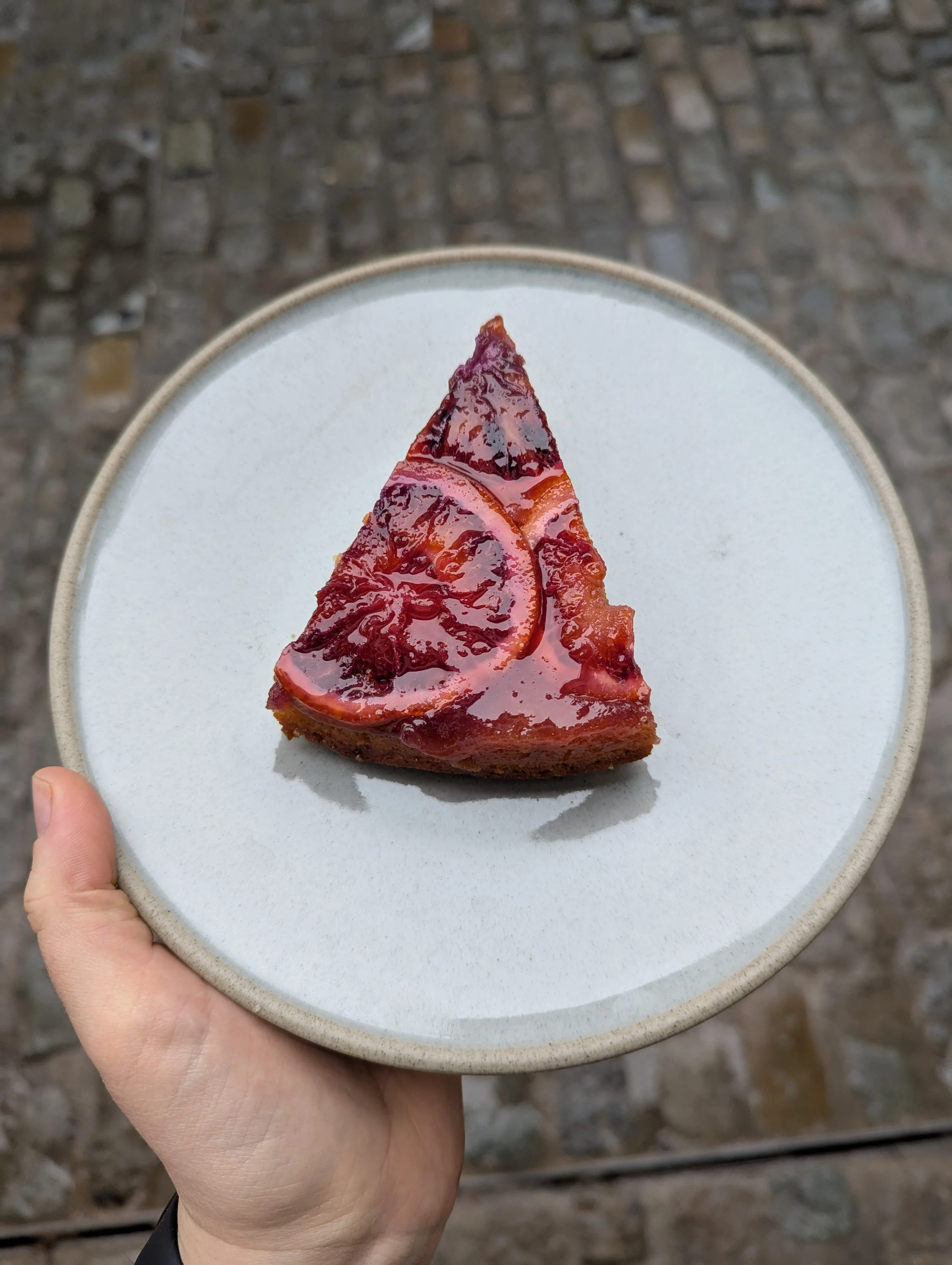 Blood orange upside down cake