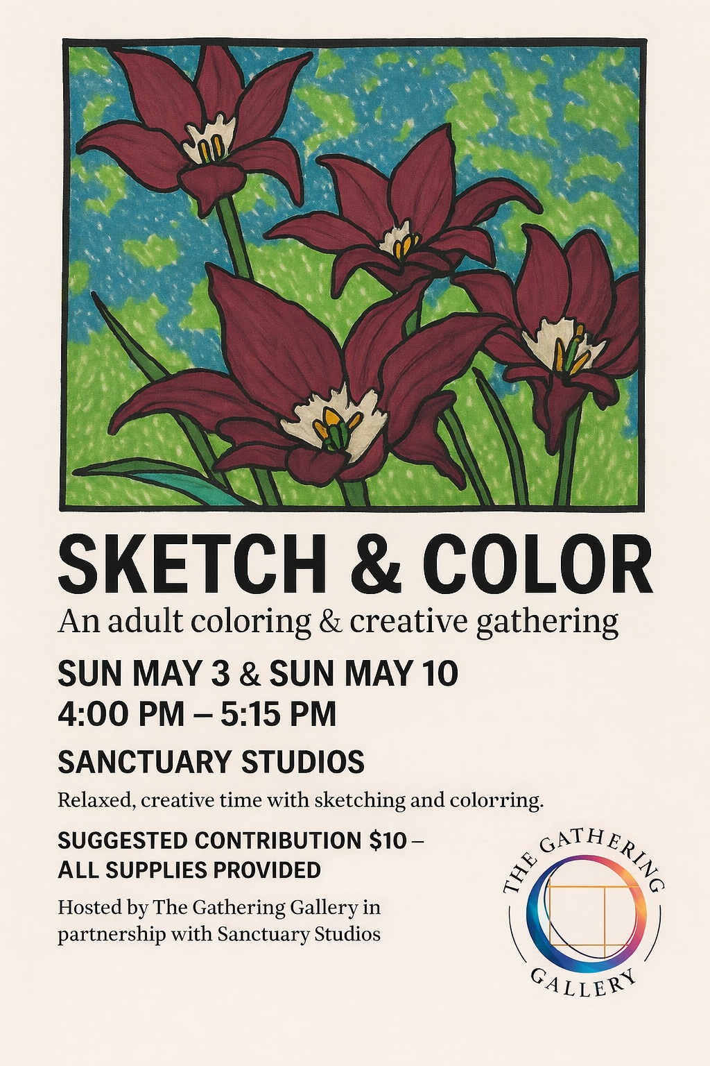 Meditative Drawing - Sketch & Color